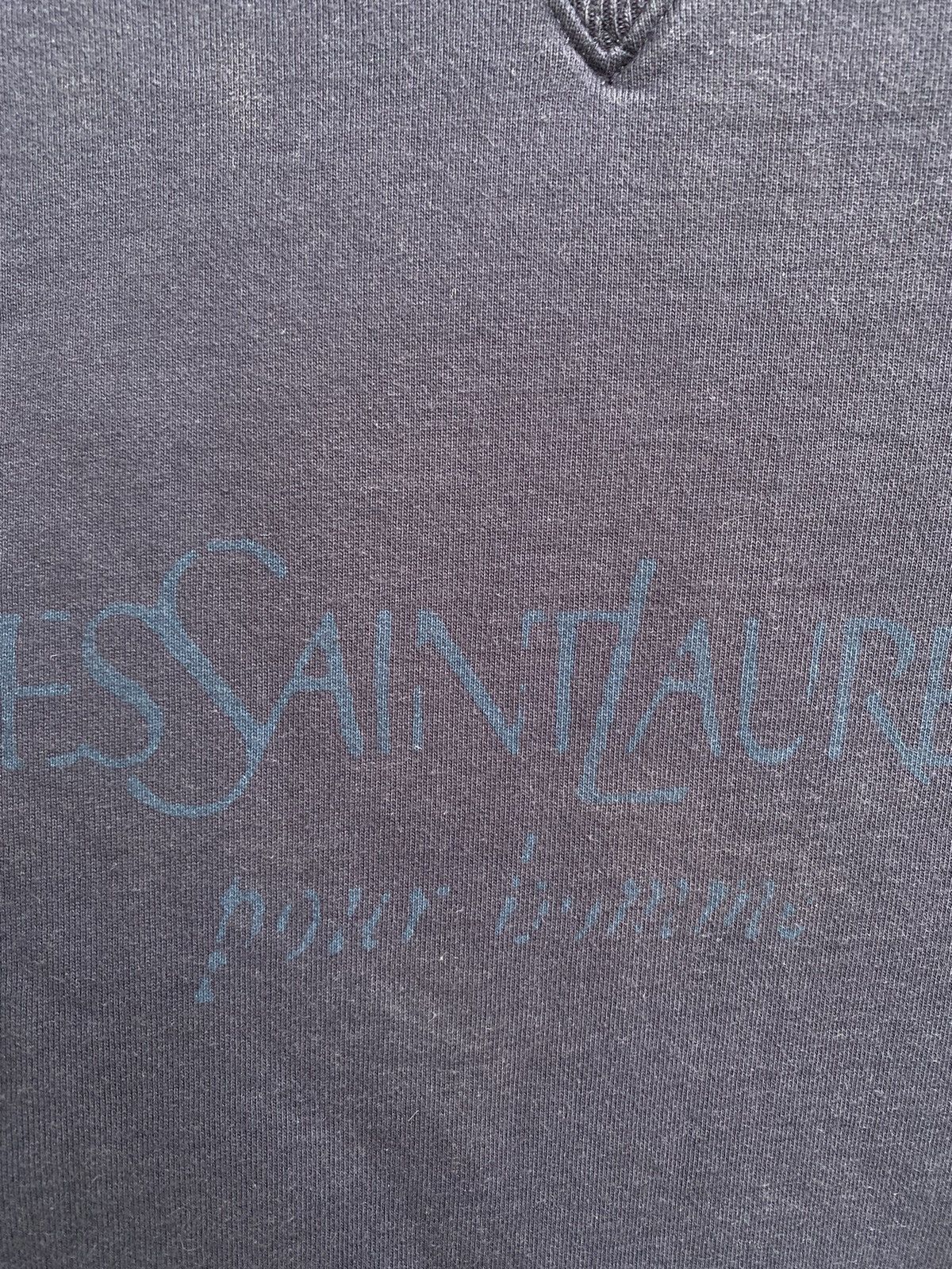 Yves Saint Laurent Big Logo YSL Sweatshirt Navy YSL Sweater Purple YSL Crewneck Size US XL / EU 56 / 4 - 5 Thumbnail