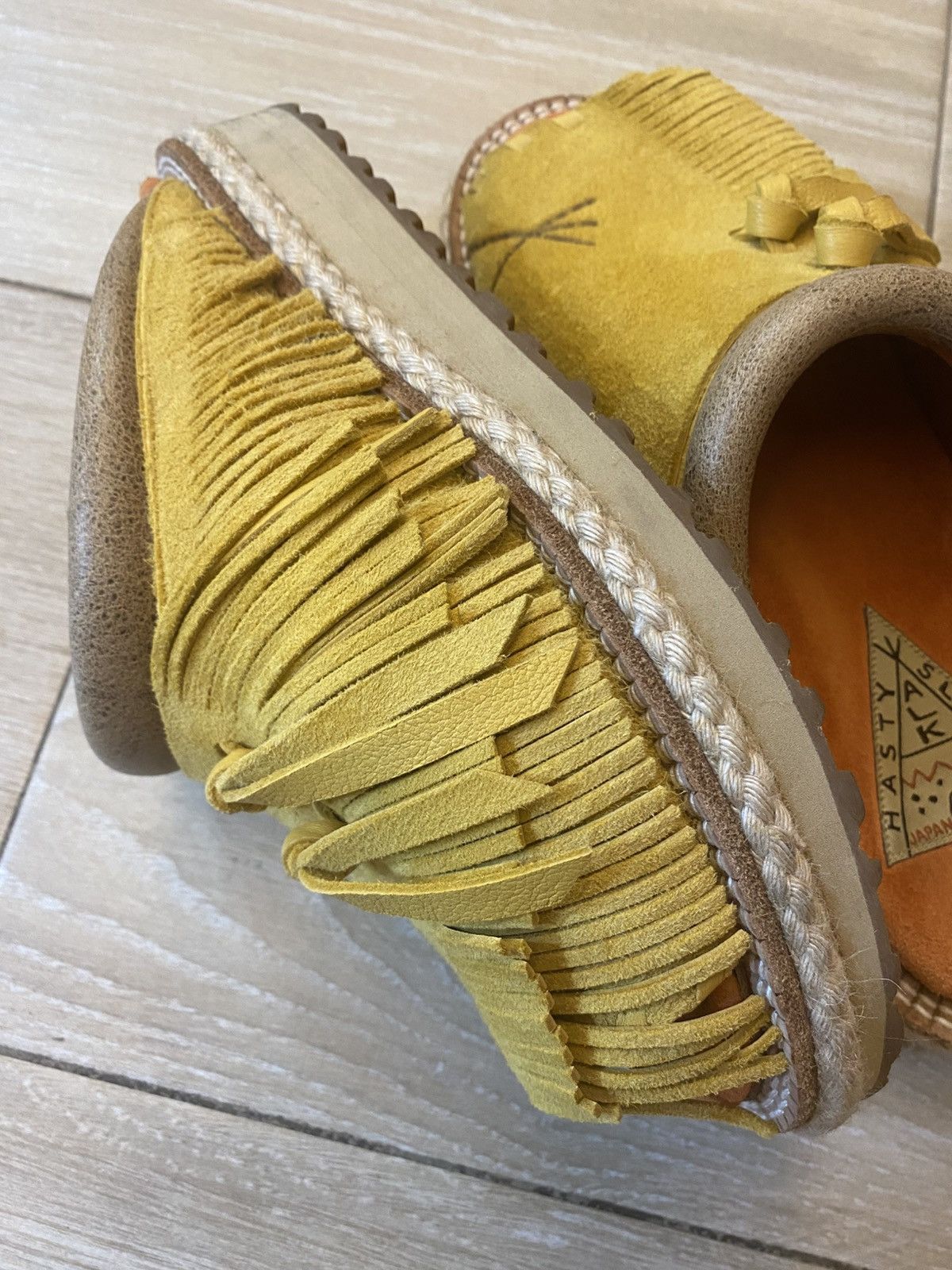 Kapital × Kapital Kountry KAPITAL DEER LEATHER PUEBLO RAIN SANDALS Size US 7.5 / EU 40-41 - 4 Thumbnail