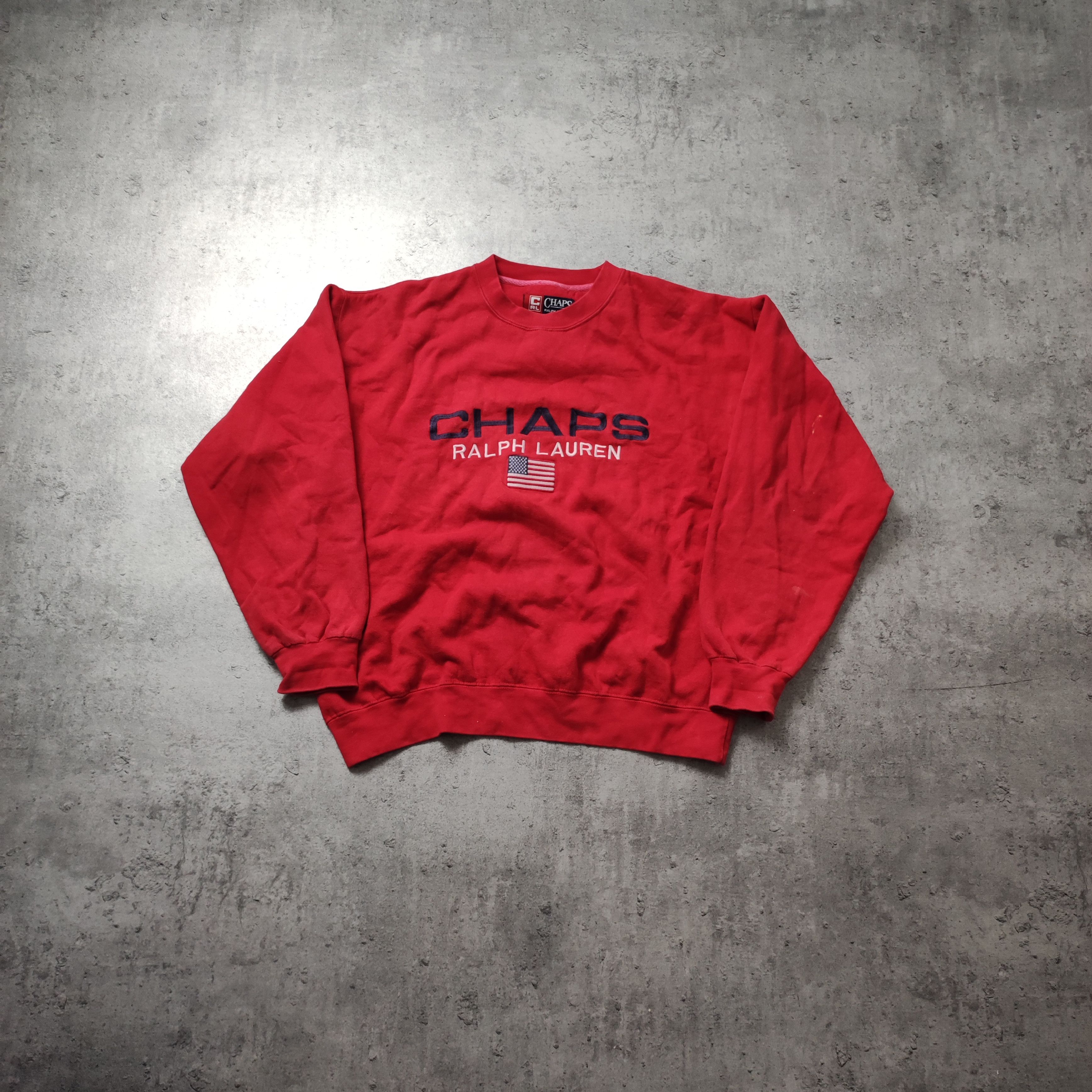 Polo Ralph Lauren × Vintage RARE 90s Vintage Polo Ralph Lauren Chaps Spelout Sweatshirt Size US S / EU 44-46 / 1 - 1 Thumbnail