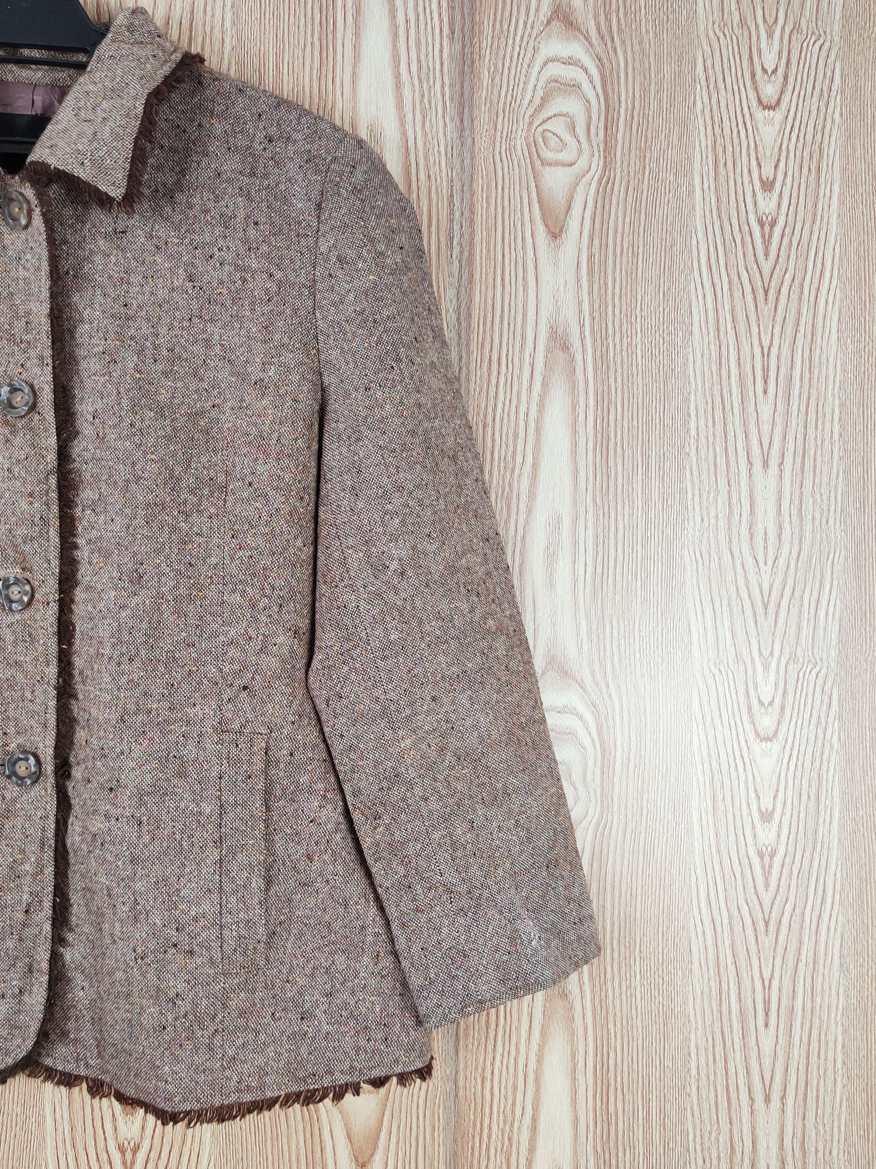 Japanese Brand × Vintage Retro Design by Noble Eve Collection Brown Wool Jackets Size L / US 10 / IT 46 - 5 Thumbnail