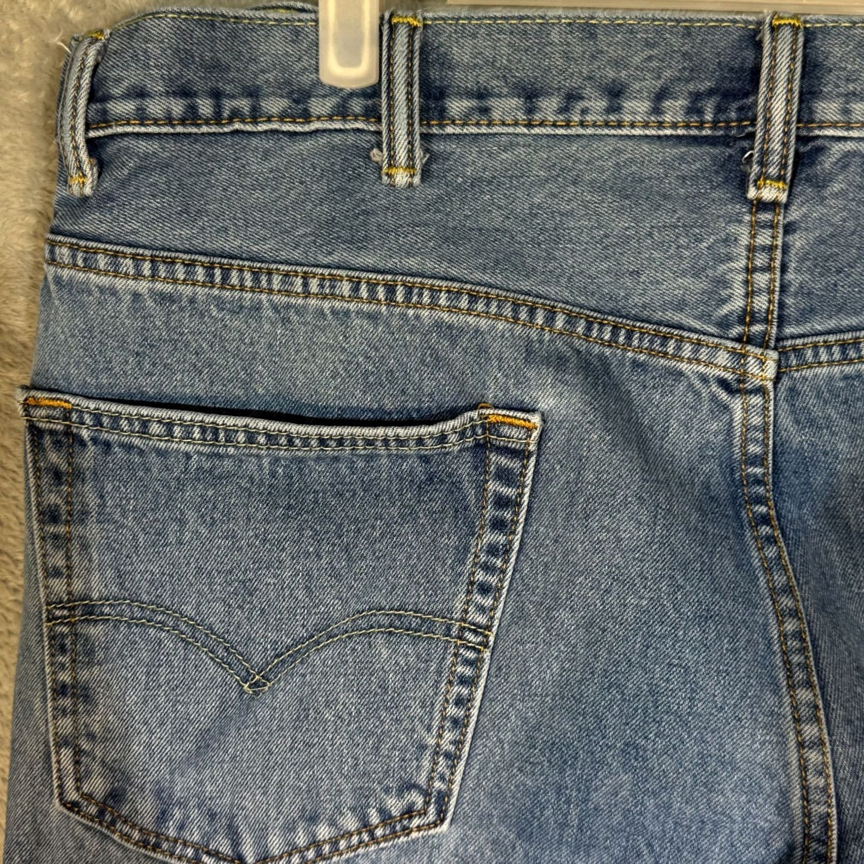 Levi's Levi’s 550 Jeans Men’s 40x32 Blue Denim Relaxed Fit Mid-Rise Straight Leg Shirt? Size US 40 / EU 56 - 6 Thumbnail