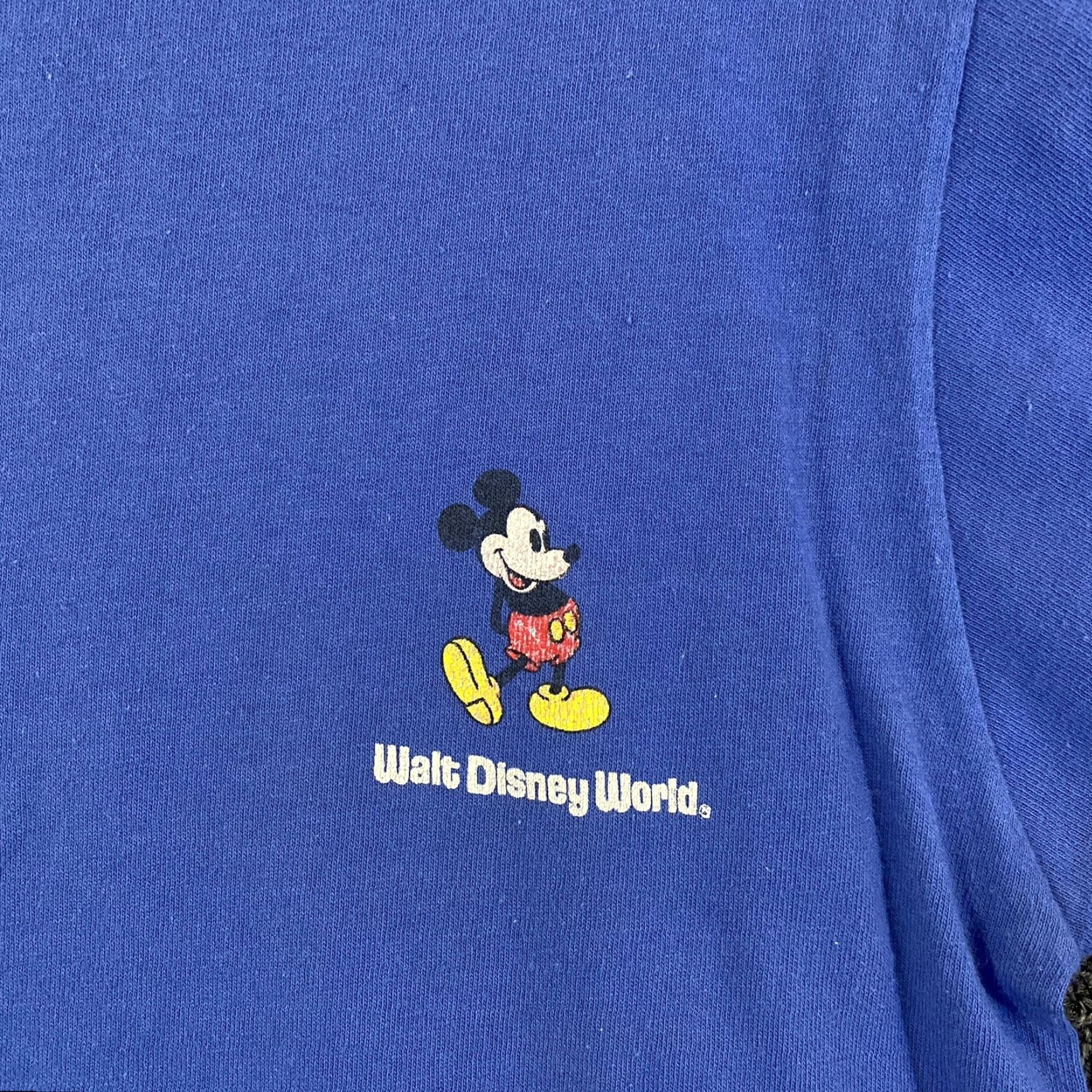 Disney VINTAGE Mickey Mouse Henley Shirt Mens M 90s Disney Blue Cotton Embroidered The Disney Store Shirts Size US M / EU 48-50 / 2 - 2 Thumbnail