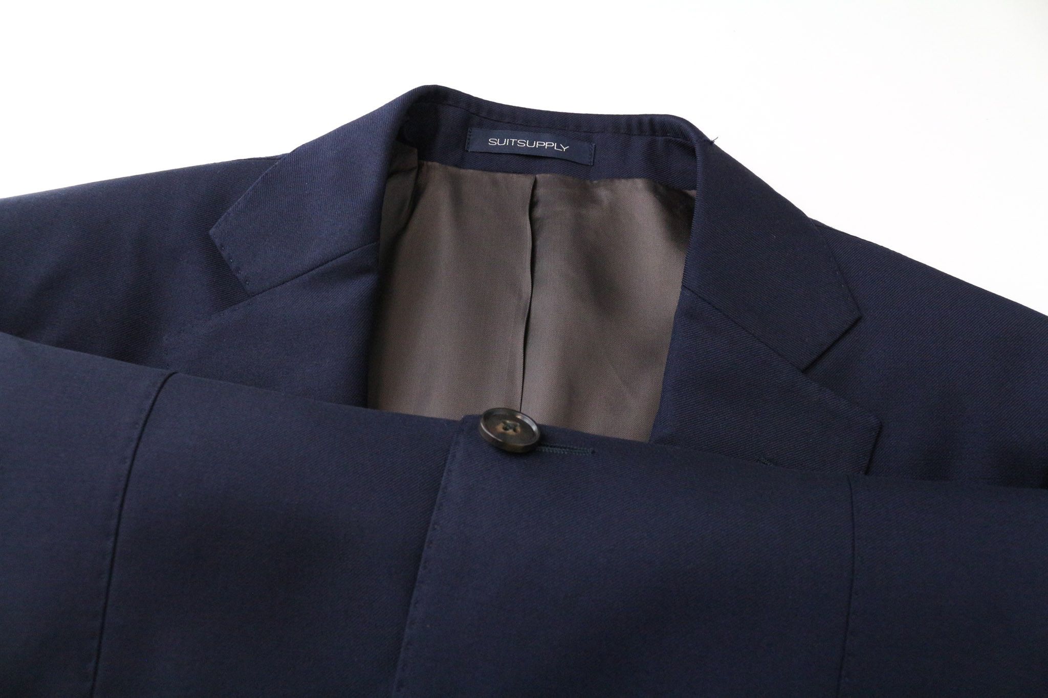 Suitsupply NAPOLI UK34R Dark Blue Wool 2 Piece Suit 75430 Size 34R - 6 Thumbnail