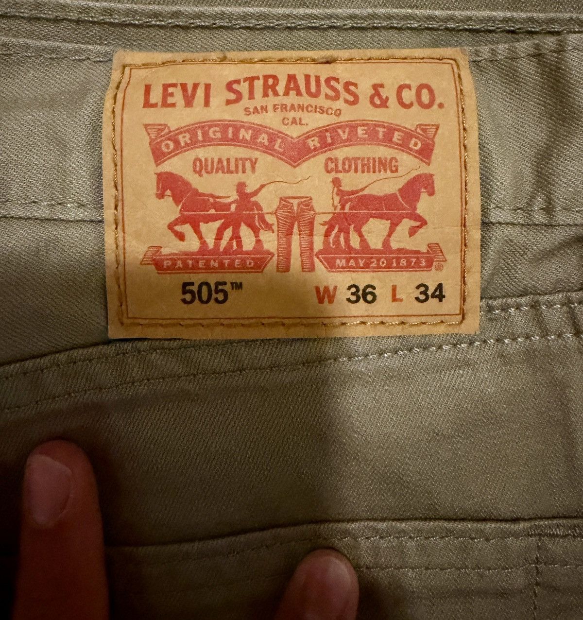 Levi's Levis 505 Denim. Size US 36 / EU 52 - 2 Thumbnail