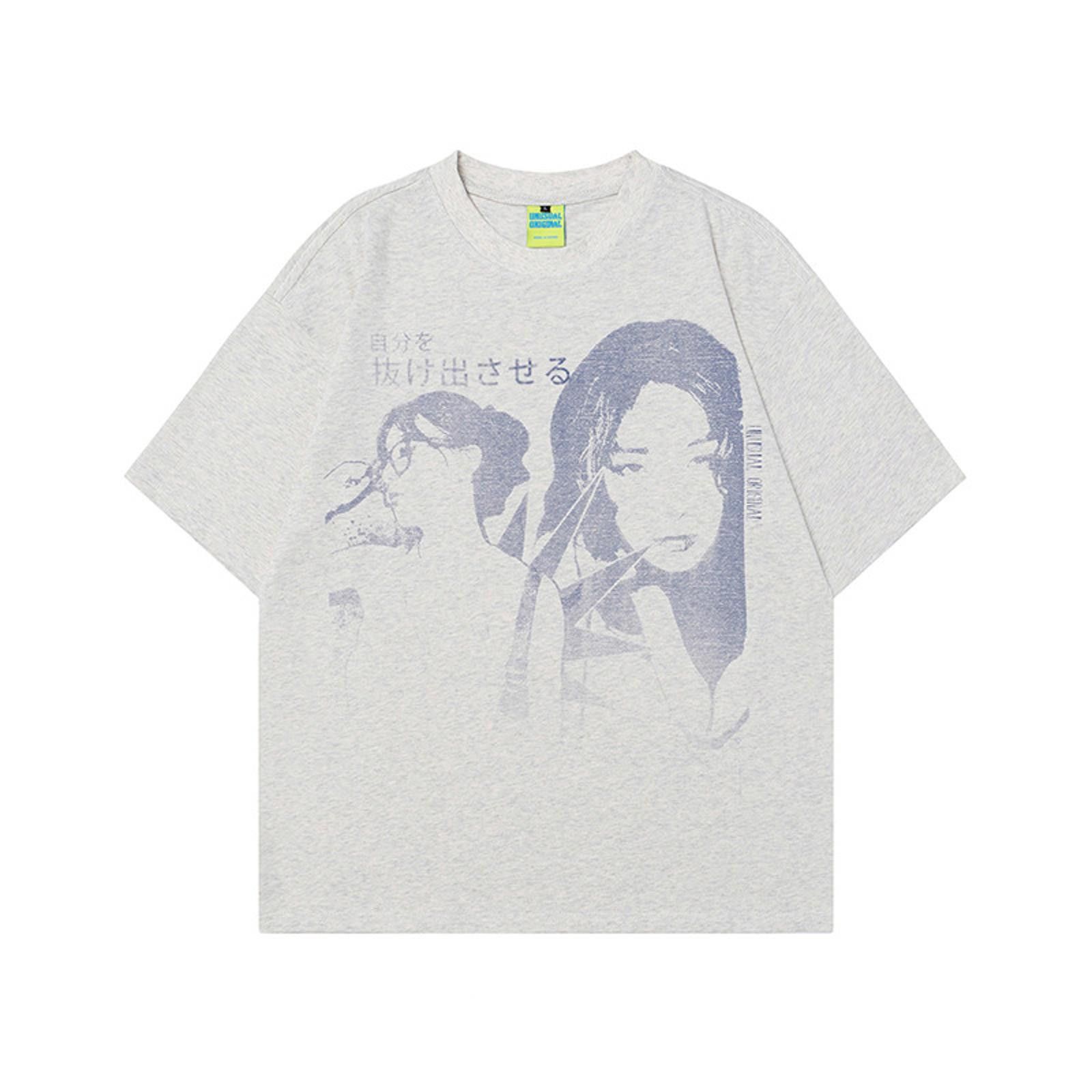 Vintage Japanese Girl Graphic Tee - Size US M / EU 48-50 / 2 - 1 Thumbnail