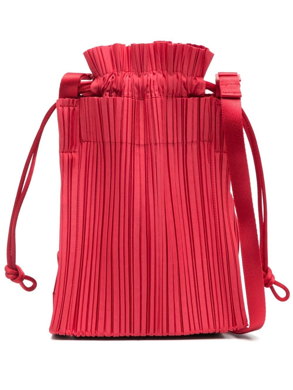Pleats Please Issey Miyake Square Pelated Bucket Bag, Women's