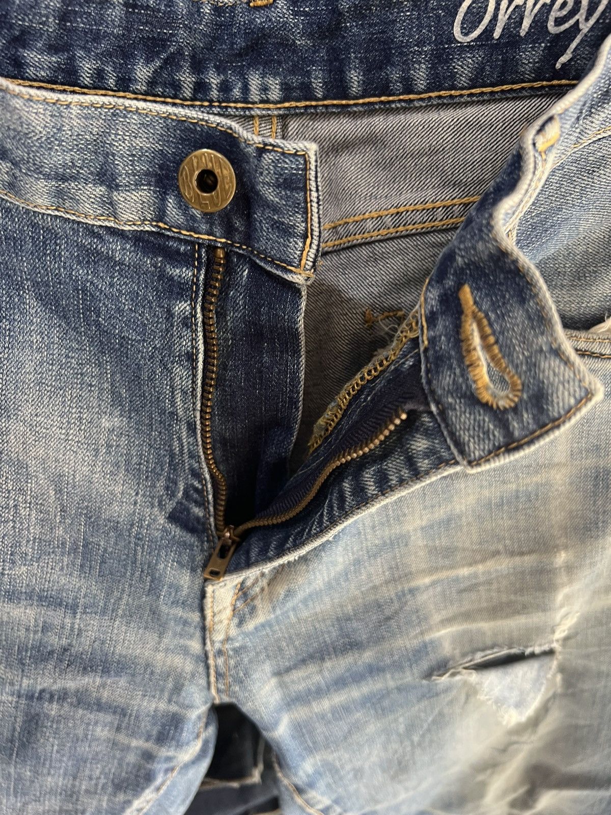 Japanese Brand 🔥Rare Blue Orrey Distressed Denim Size US 32 / EU 48 - 11 Thumbnail