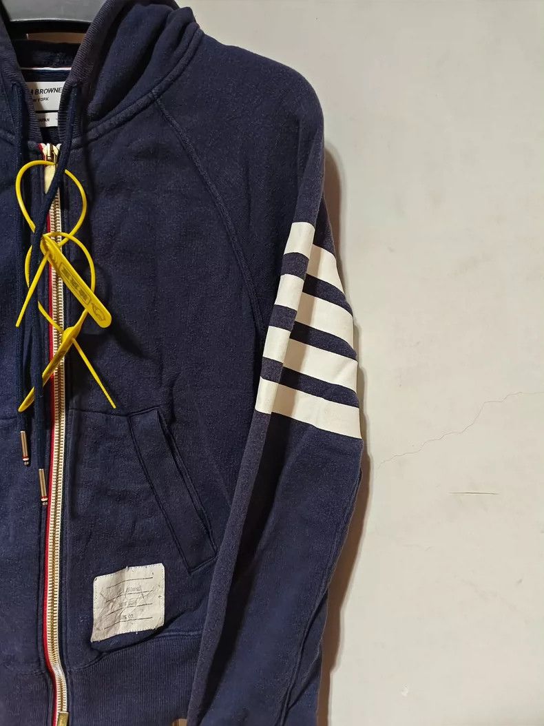 Thom Browne Thom Browne Blue hoodie Size US XS / EU 42 / 0 - 2 Thumbnail