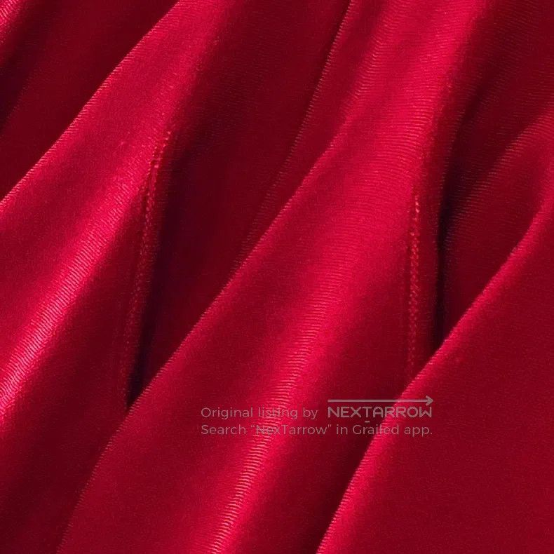 Alaia Alaia Red V-neck dress, silhouette ultra slim Size S / US 4 / IT 40 - 6 Thumbnail