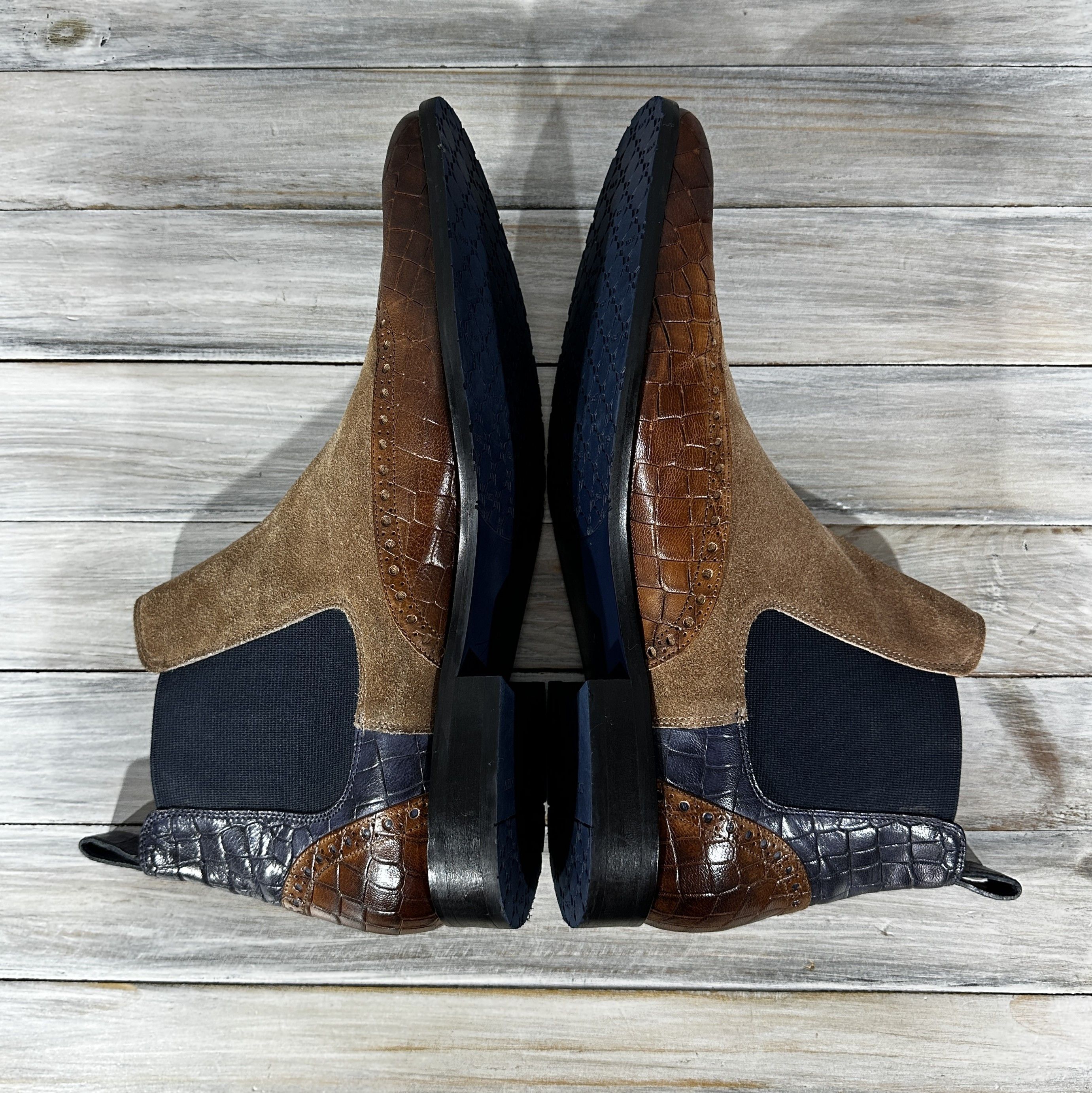 Melvin & Hamilton MELVIN & HAMILTON Rico 12 Chelsea Leather Boots Luxury Brand Size US 11.5 / EU 44-45 - 8 Thumbnail