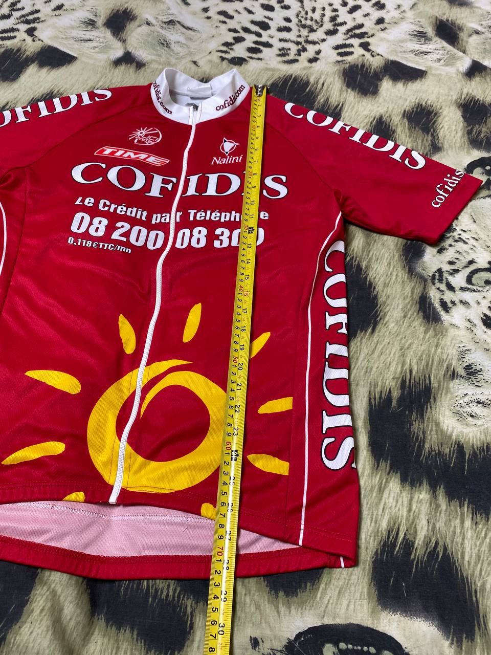 Vintage CYCLING SHIRT JERSEY MAGLIA CAMISETA TRIKOT COFIDIS NALINI Size US M / EU 48-50 / 2 - 11 Thumbnail