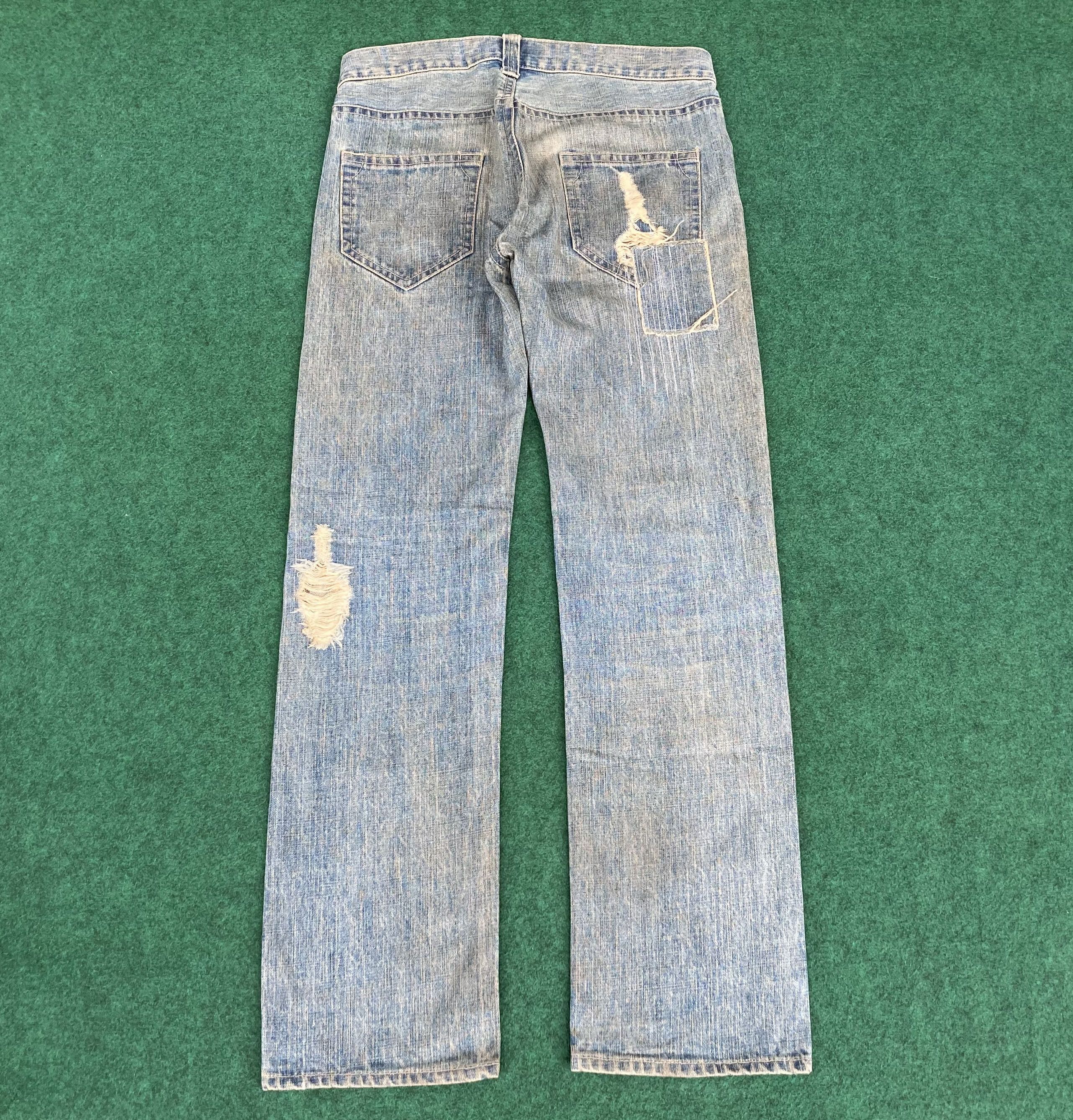 Japanese Brand × Seditionaries Vtg No Concept But Good Sense Patchwork Studded Jeans Size US 34 / EU 50 - 10 Thumbnail