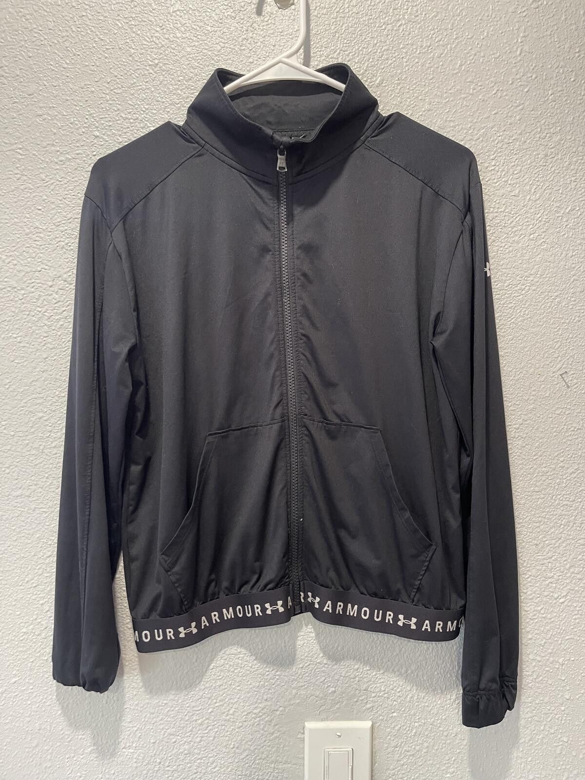 Under Armour Under Armour Black Full Zip Athletic Jacket Size S / US 4 / IT 40 - 1 Thumbnail