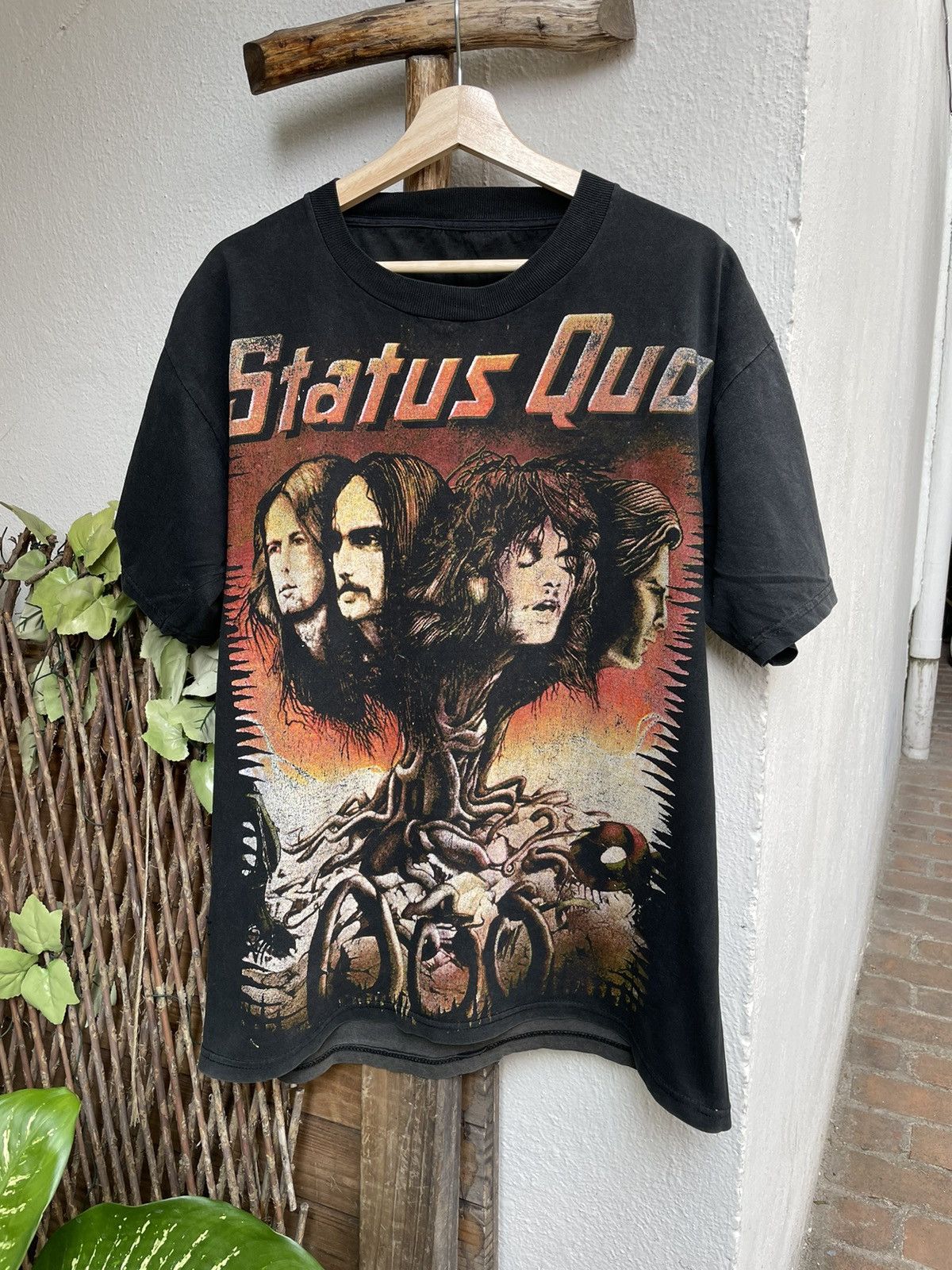 Vintage 90s Status Quo Album Tree Cover Jumbo Print Mexican Bootleg ...