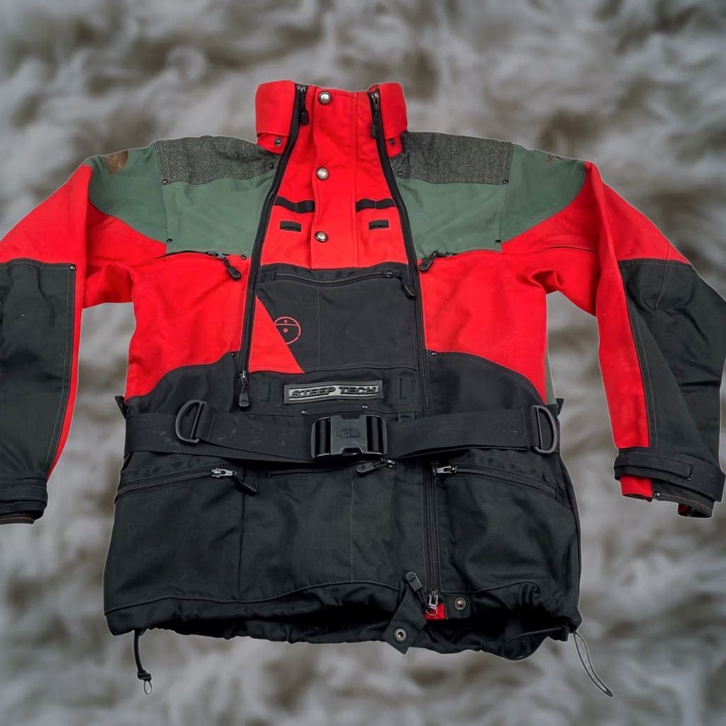 The North Face The North Face Men’s Steep Tech x Scot Schmidt Ski/Snowboard Jacket Medium Green Vector Full Zip Hooded Windproof Water Repellent Pockets Mens Size US M / EU 48-50 / 2 - 1 Thumbnail