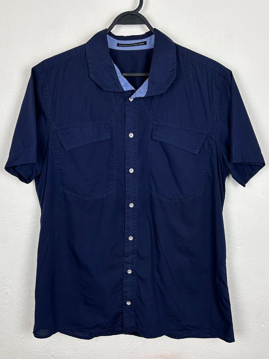Marithe + Francois Girbaud Vintage Le Jean Marithe Francois Girbaud Short Sleeve Shirt Size US XL / EU 56 / 4 - 1 Thumbnail