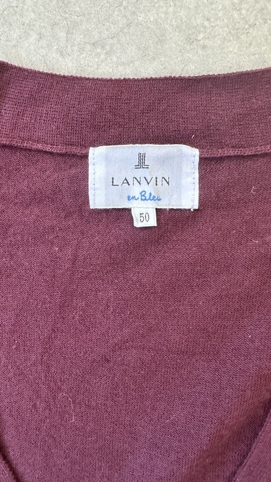 Lanvin VINTAGE LANVIN CARDIGAN BITONE Size US L / EU 52-54 / 3 - 5 Thumbnail