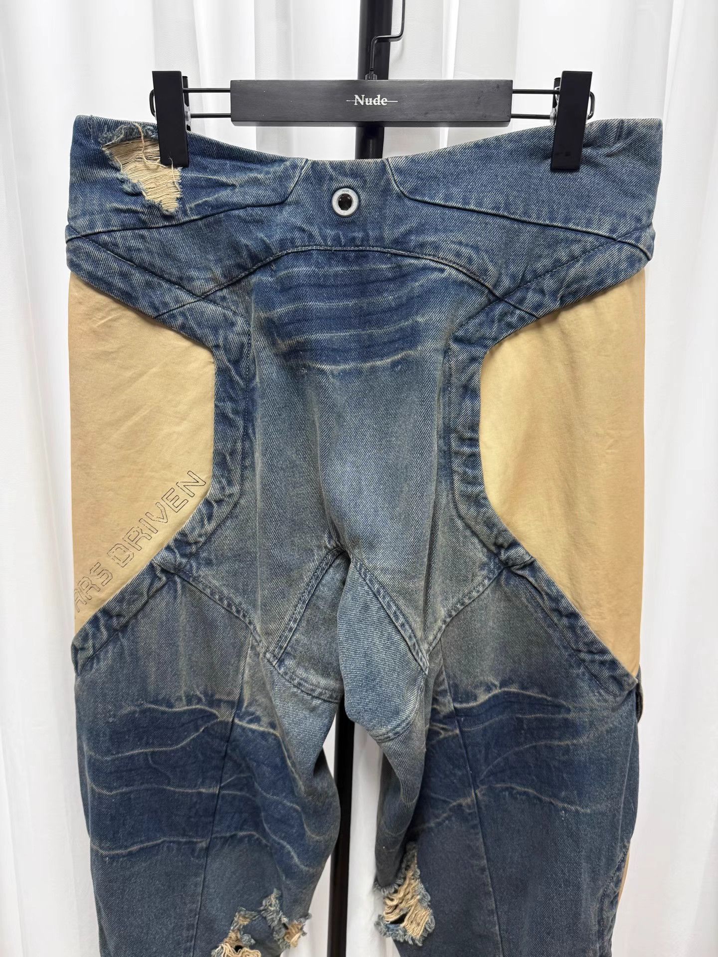 Hamcus HAMCUS S.O.D.A. Blue Heavy Washed Denim Jeans K20 Size US 31 - 7 Thumbnail