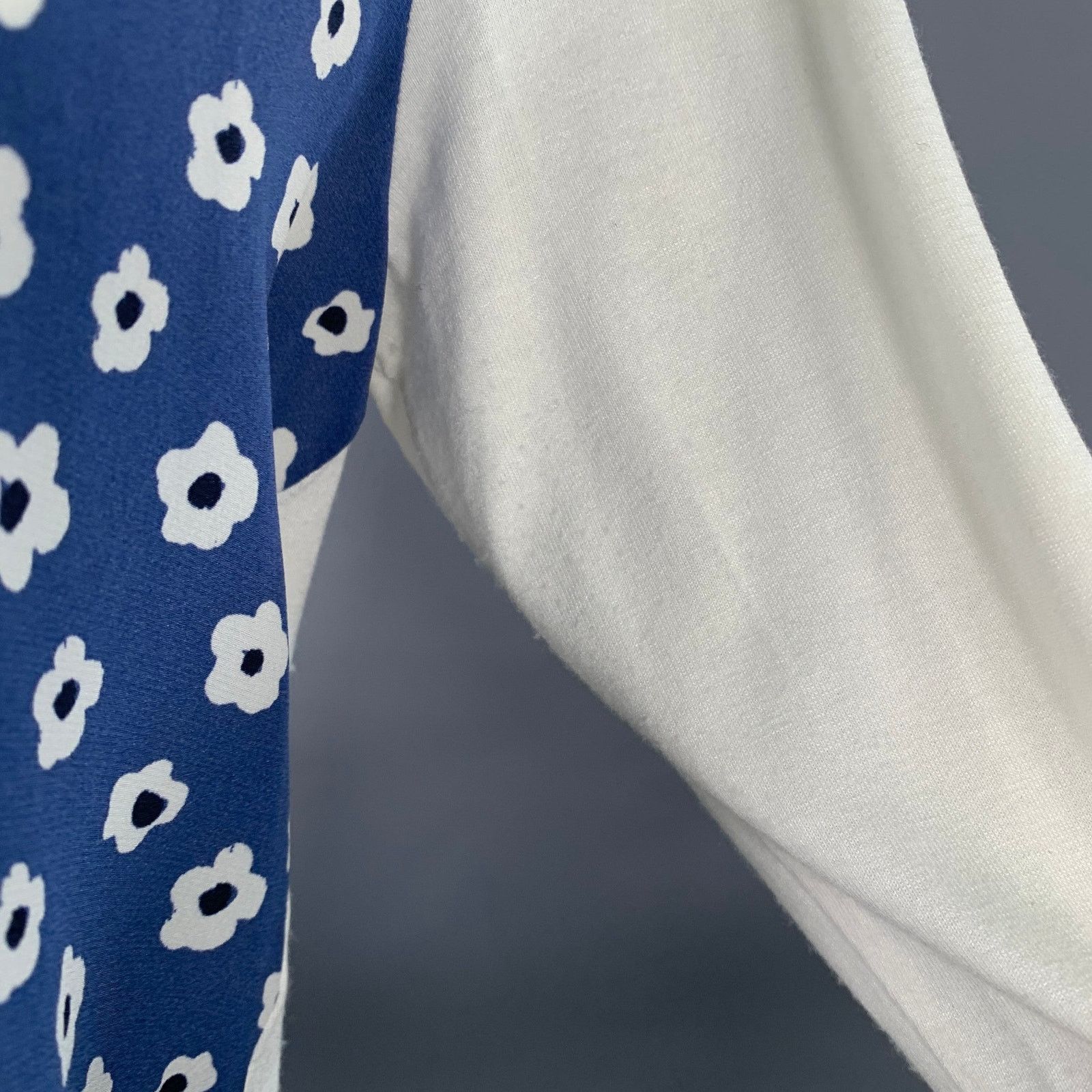 Other 4 White Blue Viscose Blend Floral 3/4 Sleeves Casual Top Size S / US 4 / IT 40 - 5 Thumbnail