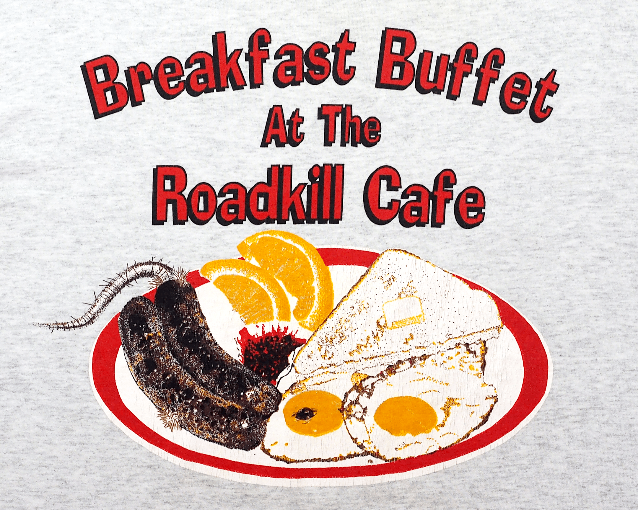 Vintage Vintage 1990s Roadkill Cafe Hard Rock Cafe Parody Shirt L Size US L / EU 52-54 / 3 - 2 Thumbnail
