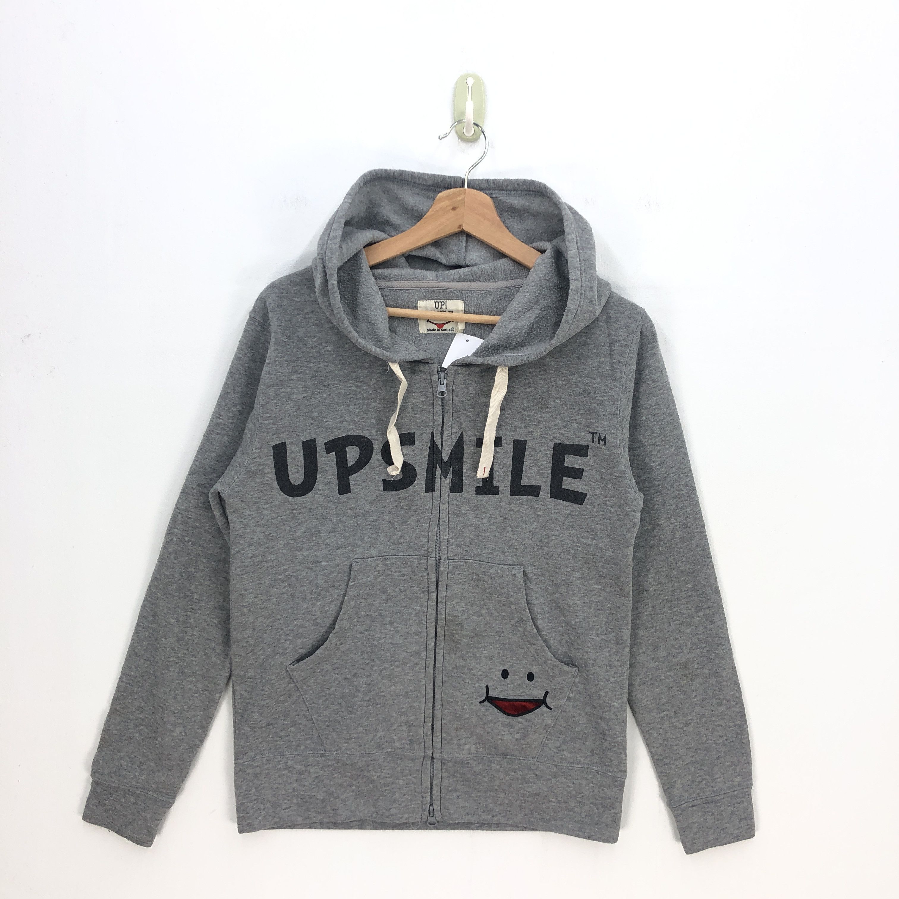 If Six Was Nine × Japanese Brand × Vintage Vintage Smile Up Hoodie Sweater Japanese Smile Sweatshirt Size S / US 4 / IT 40 - 1 Thumbnail