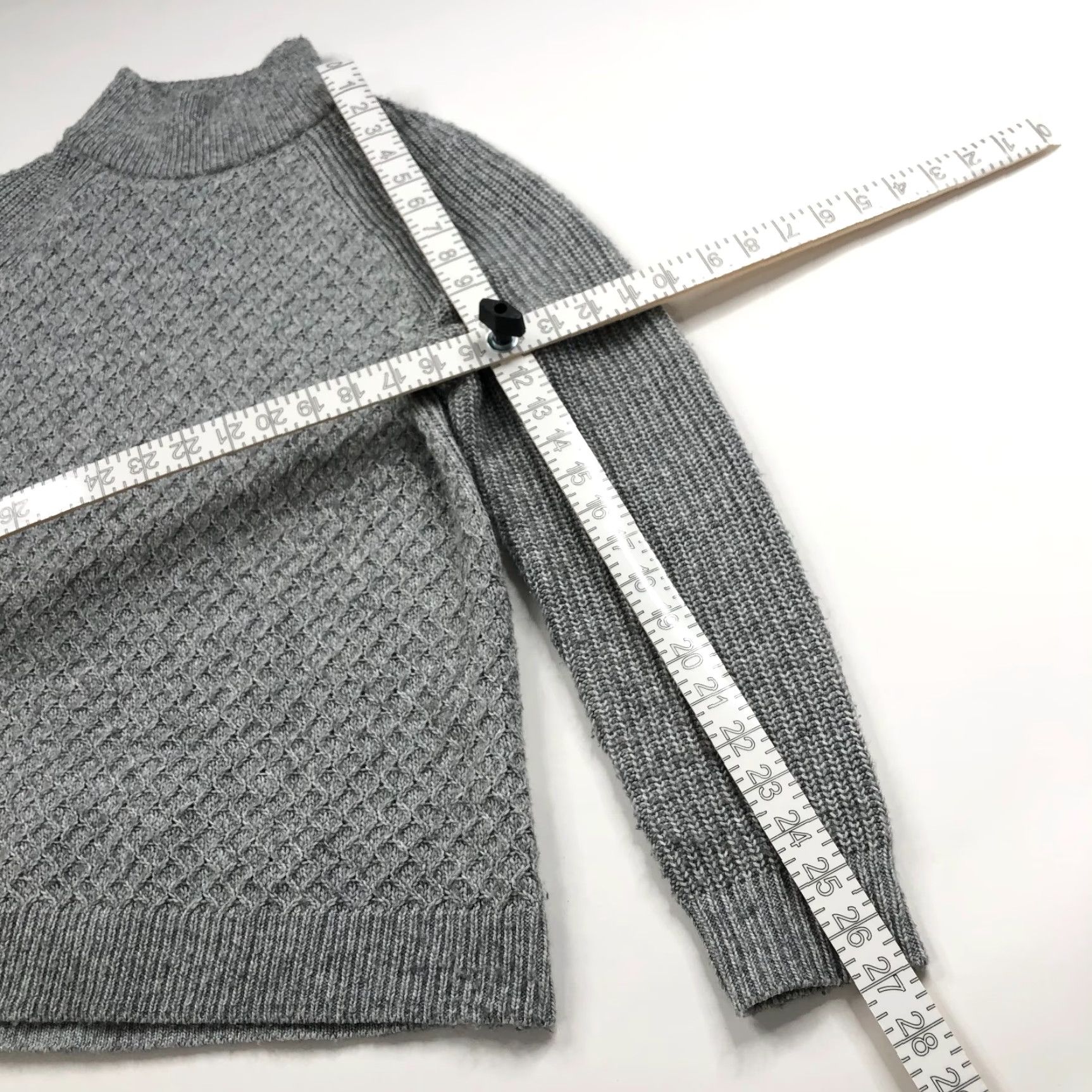 Talbots Talbots Petites Large Petite PL Knit Mock Neck Pullover Sweater Gray Shirt Ladies Mens Womens Girls Boys Size L / US 10 / IT 46 - 4 Thumbnail