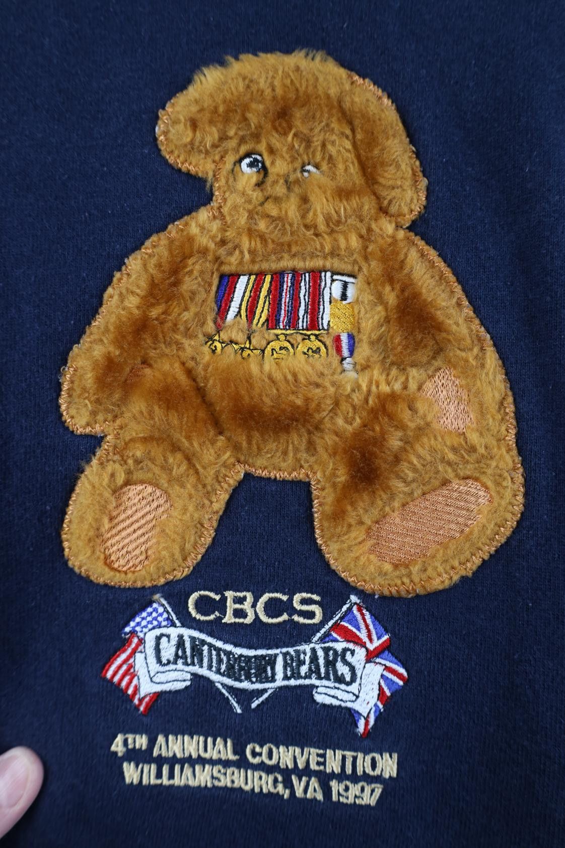 Vintage Vintage 90s Canterbury Bears Convention Sweatshirt Blue USA Size L / US 10 / IT 46 - 4 Thumbnail