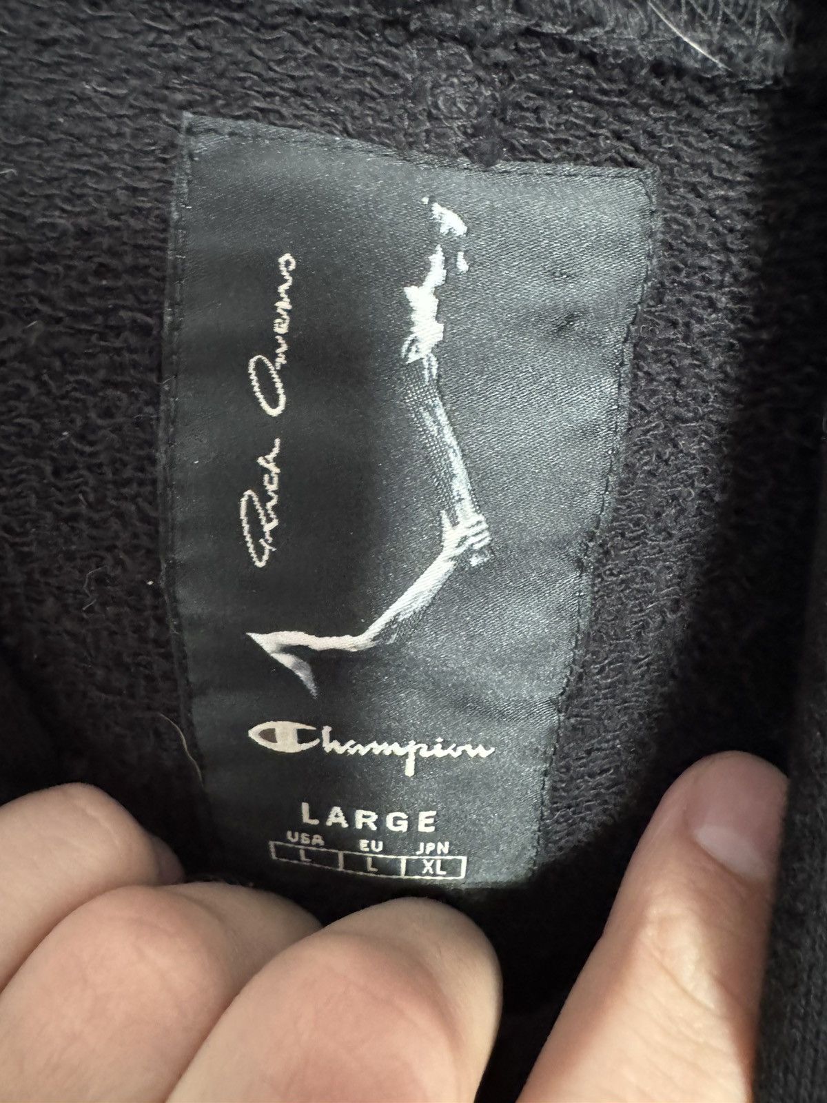 Rick Owens Champion hoodie Size US L / EU 52-54 / 3 - 3 Thumbnail