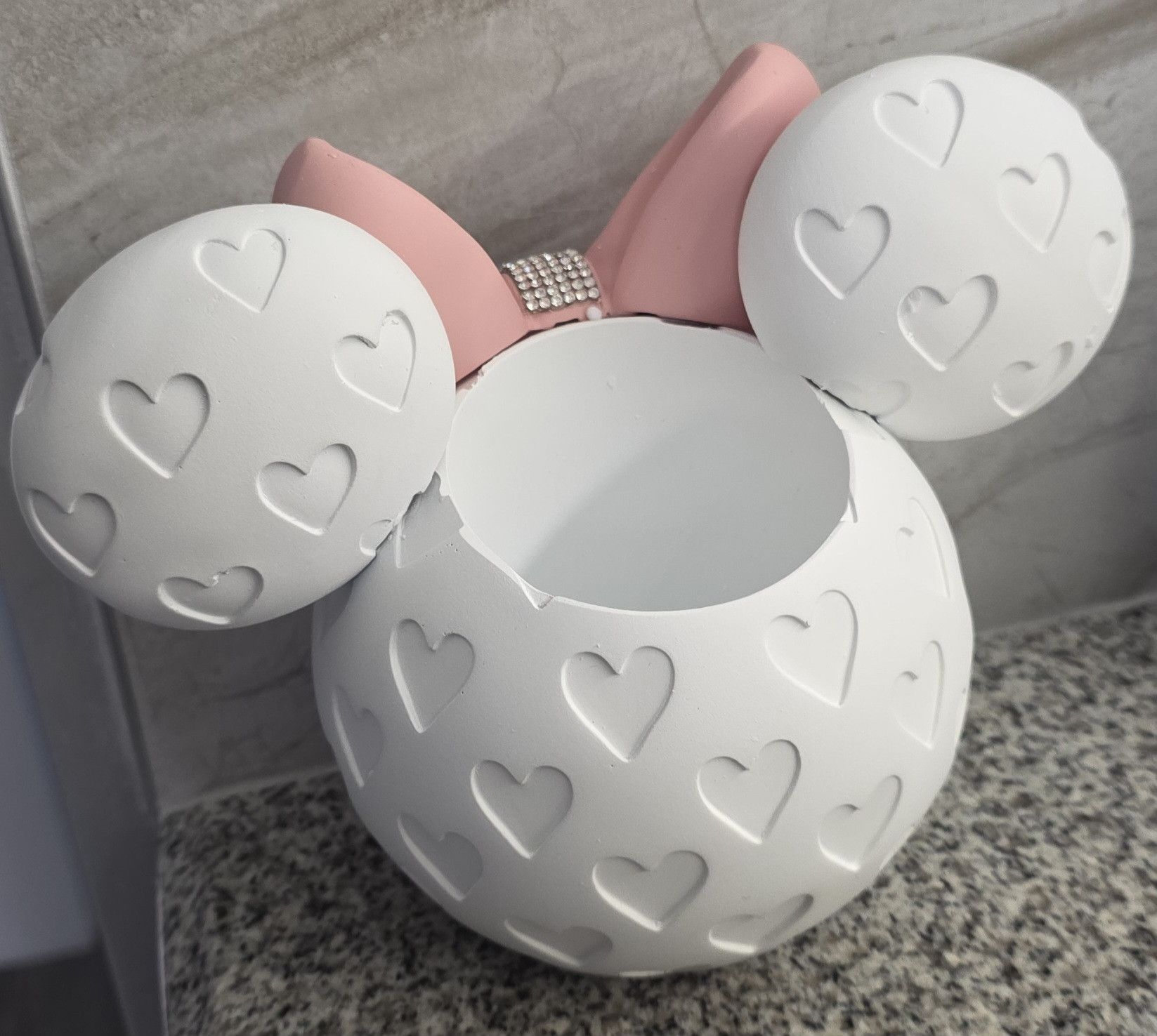 Disney New Disney Jay Rhinestone White Minnie Mouse Makeup Tumbler Size ONE SIZE - 2 Thumbnail
