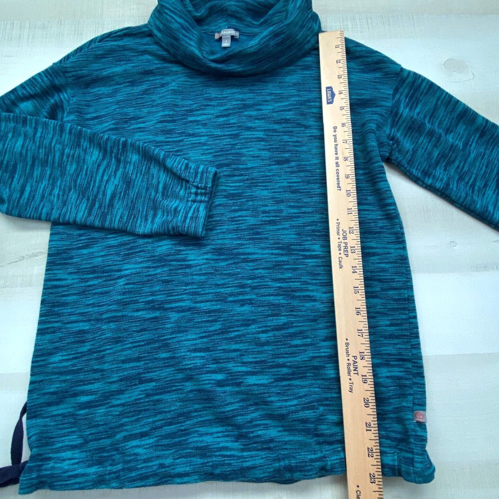 Talbots Talbots Womens Small Blue Funnel Neck Sweatshirt Soft Size S / US 4 / IT 40 - 6 Thumbnail