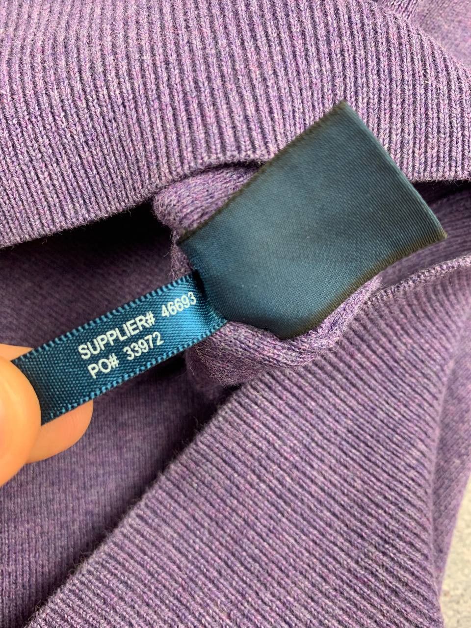 Polo Ralph Lauren Polo Ralph Lauren Men’s V-Neck Sweater Purple Pima Cotton Size US M / EU 48-50 / 2 - 19 Thumbnail