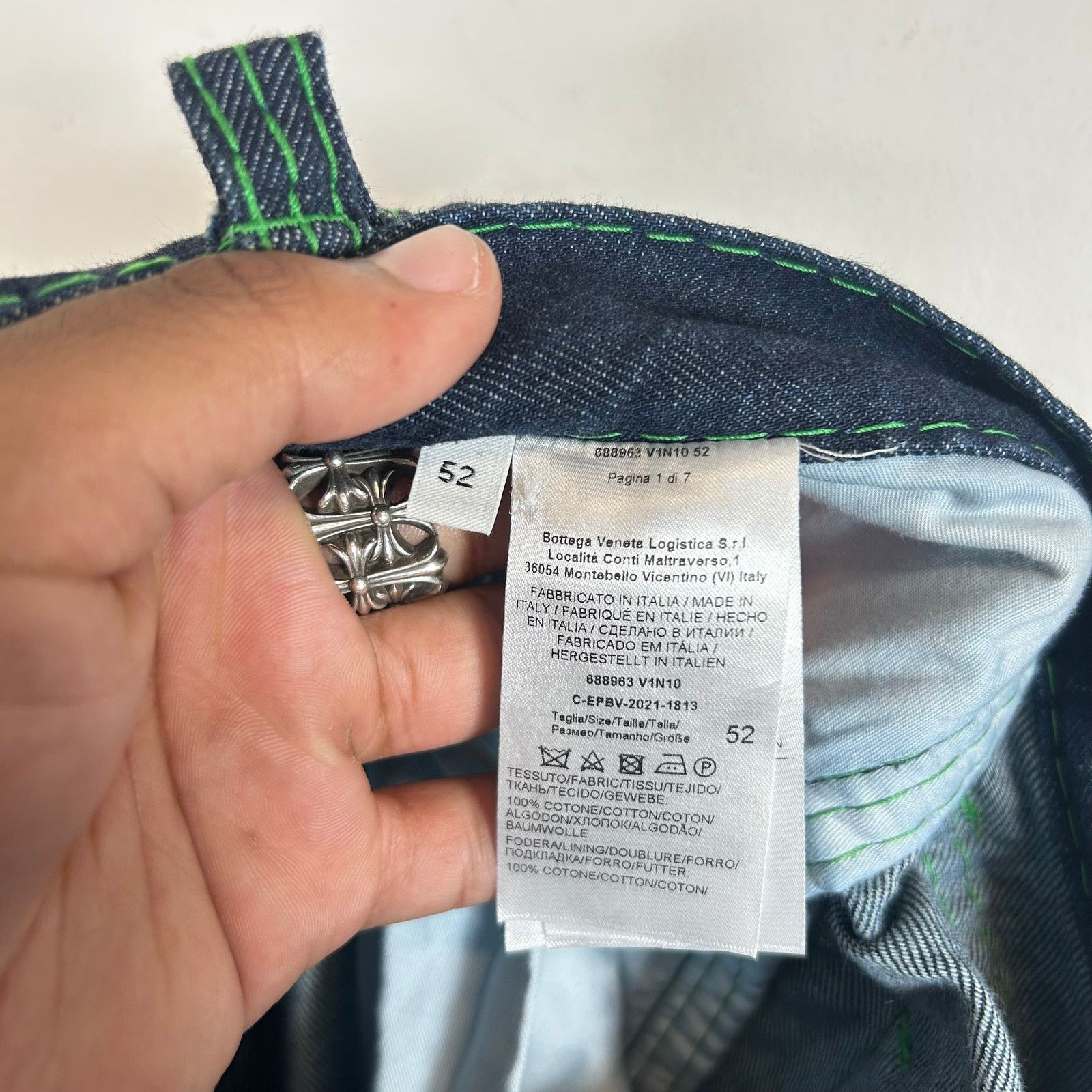 Bottega Veneta Bottega Veneta Overlock Stitch Denim Jeans Size 36 Size US 36 / EU 52 - 4 Thumbnail