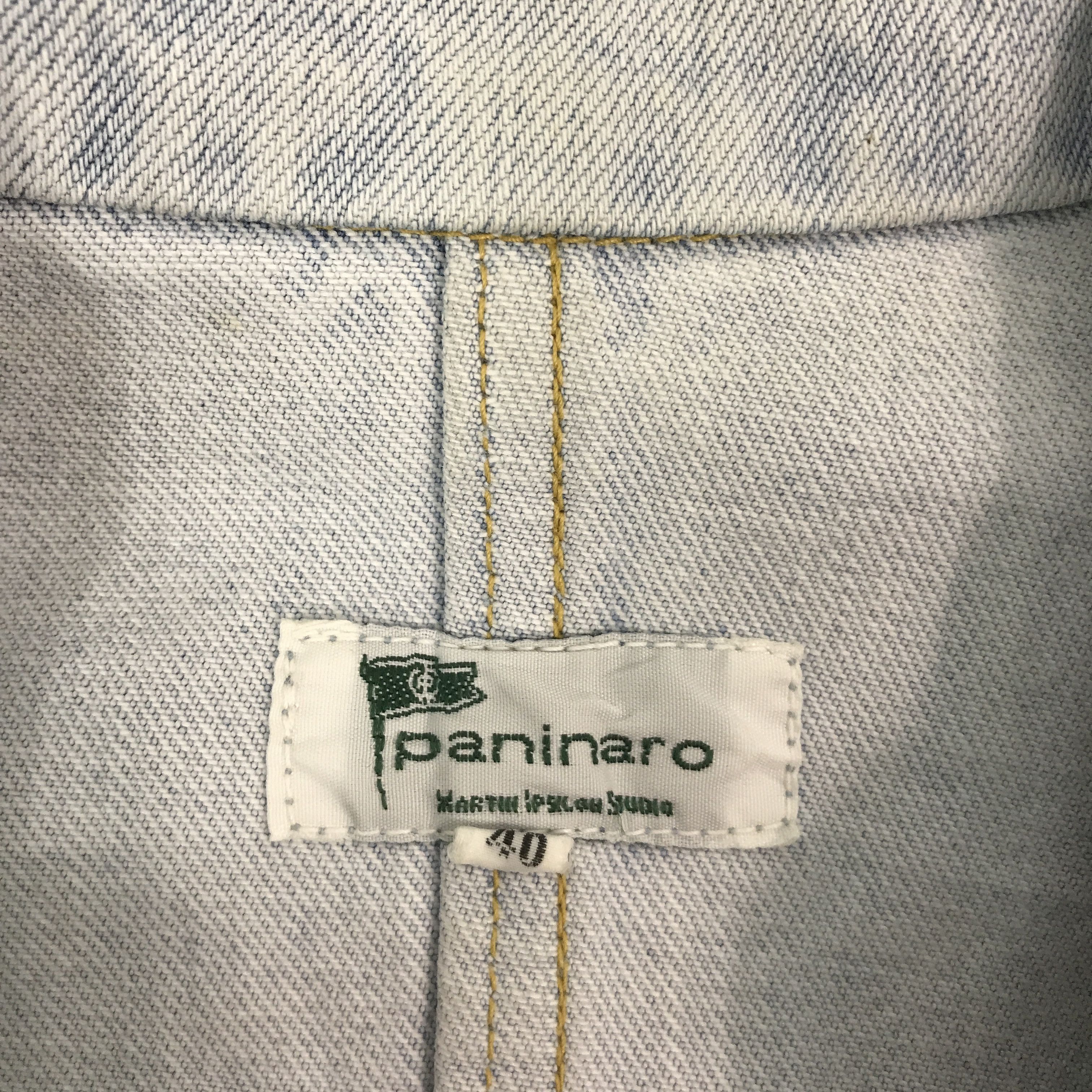 Designer × Japanese Brand JAPAN PANINARO DENIM LIGHT WASH CROPPED JACKET Size US L / EU 52-54 / 3 - 11 Thumbnail