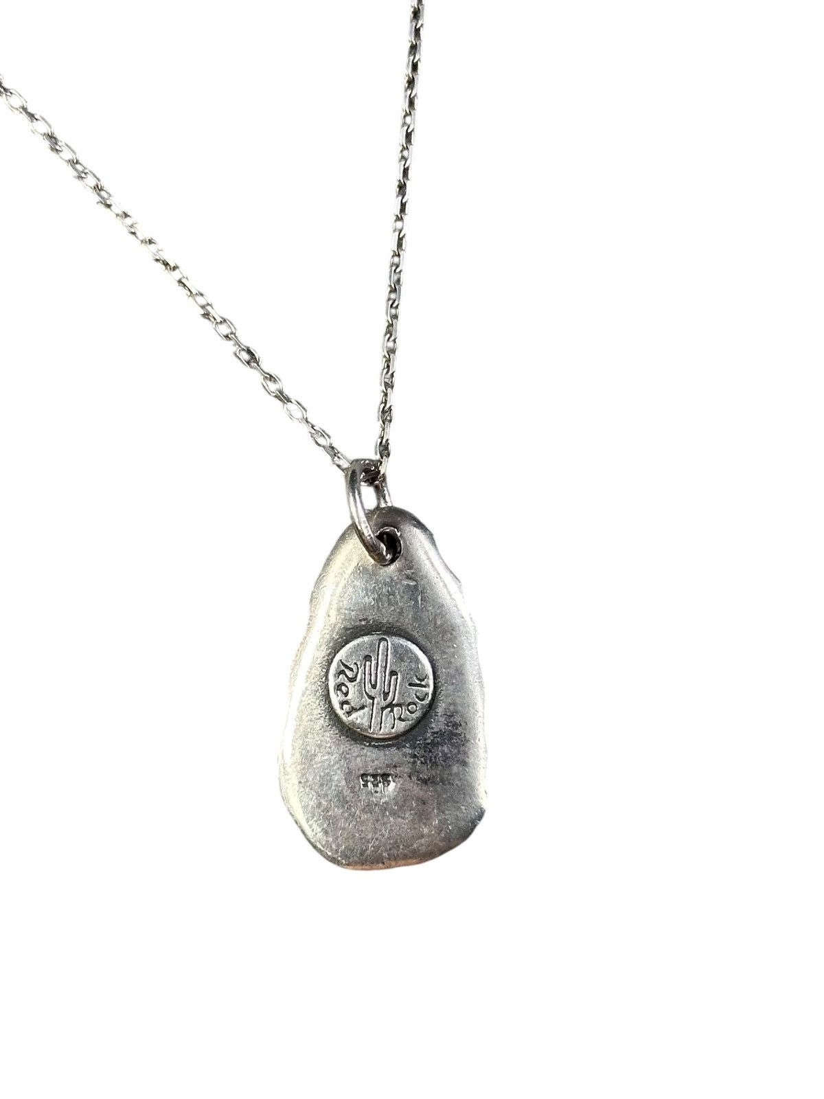 Vintage 90s RED ROCK STERLING SILVER FEATHER MEDALLION NECKLACE Size ONE SIZE - 4 Thumbnail
