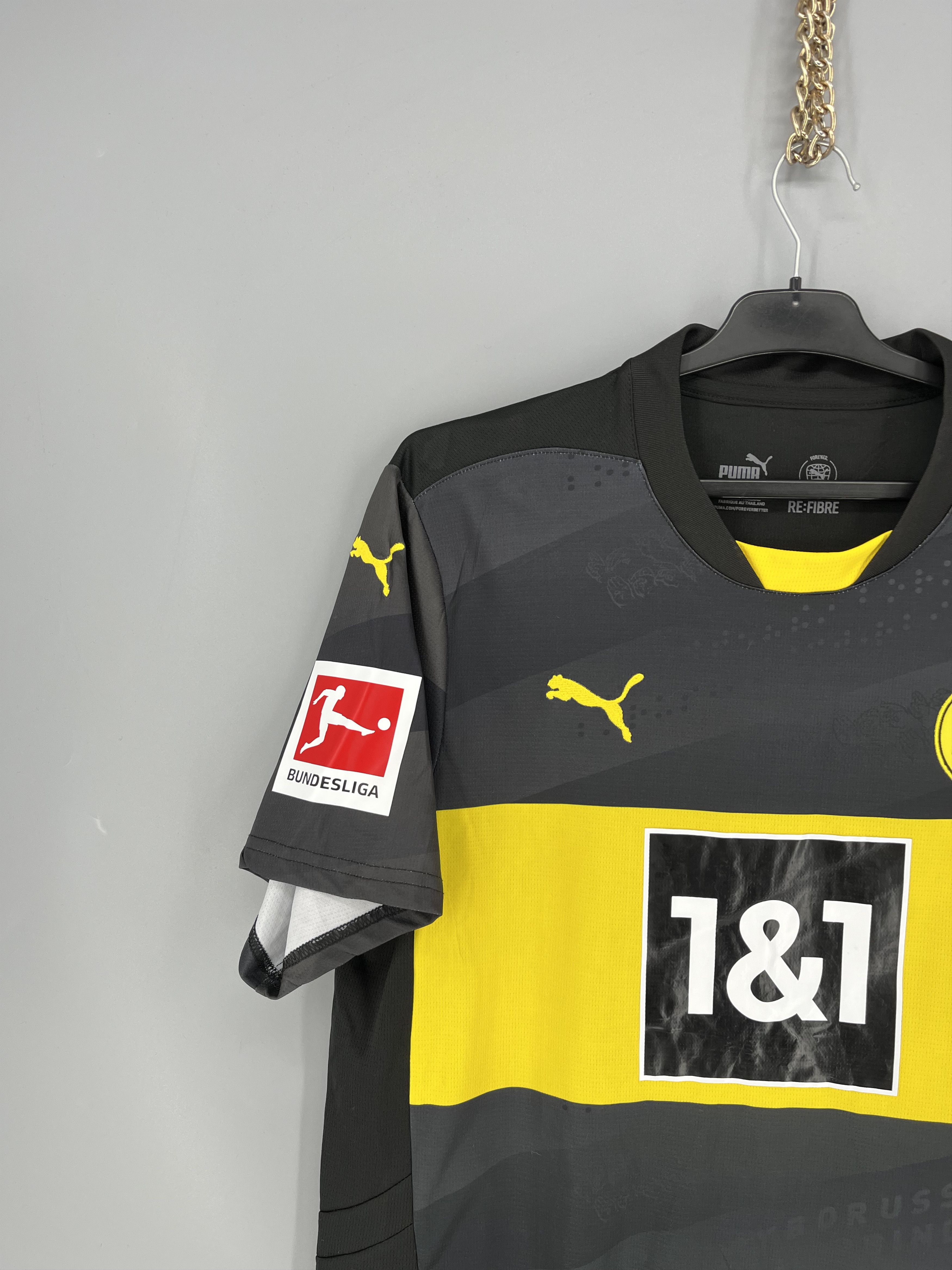 Puma Borussia Dortmund BVB Puma DryCell Away Soccer Jersey Shirt Size US XL / EU 56 / 4 - 4 Thumbnail
