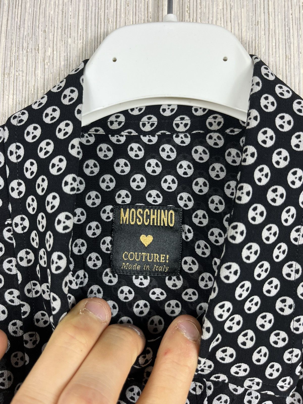 Moschino Vintage Moschino toxic radioactive pocket shirt polka dot Size US S / EU 44-46 / 1 - 15 Thumbnail