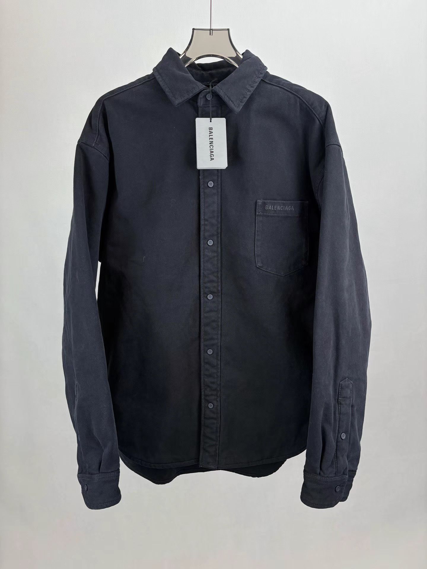 Balenciaga BALENCIAGA Black Distressed Cotton Padded Jacket Size US XS / EU 42 / 0 - 1 Thumbnail