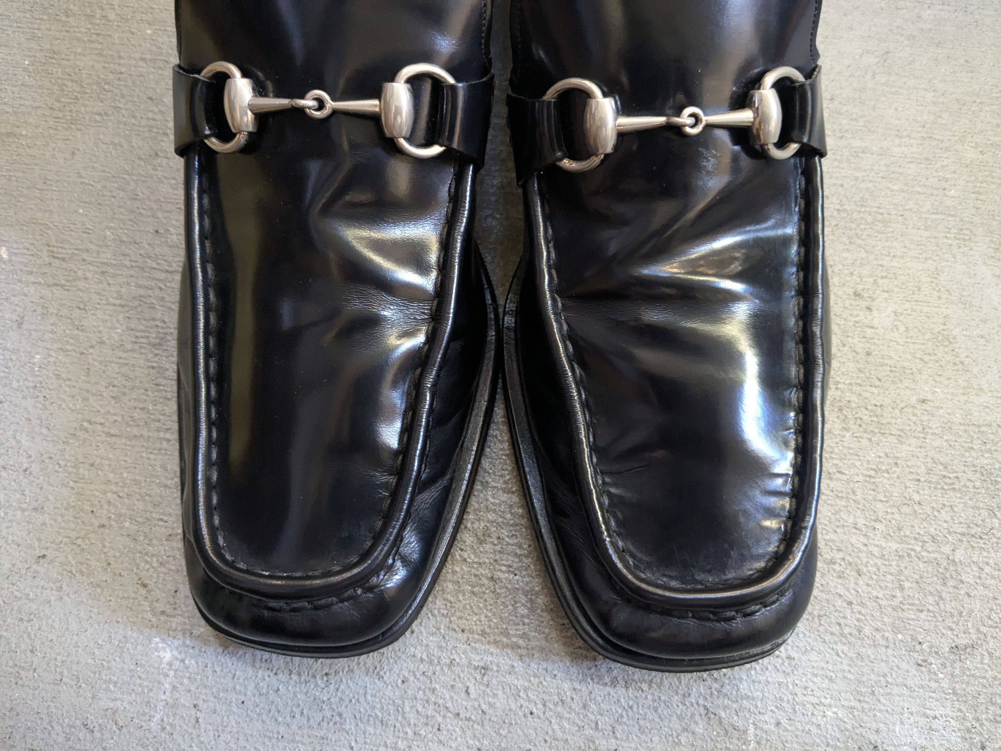 Gucci Gucci Loafers Black 9.5 D Leather Slip Ons Buckle Tom Ford Size US 9.5 / EU 42-43 - 3 Thumbnail
