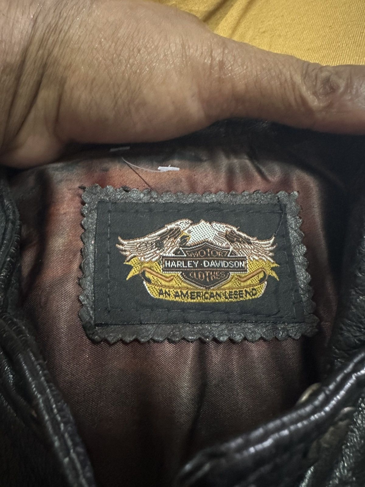 Harley Davidson × Vintage Vintage Harley Davidson Leather Jacket Size US S / EU 44-46 / 1 - 17 Thumbnail