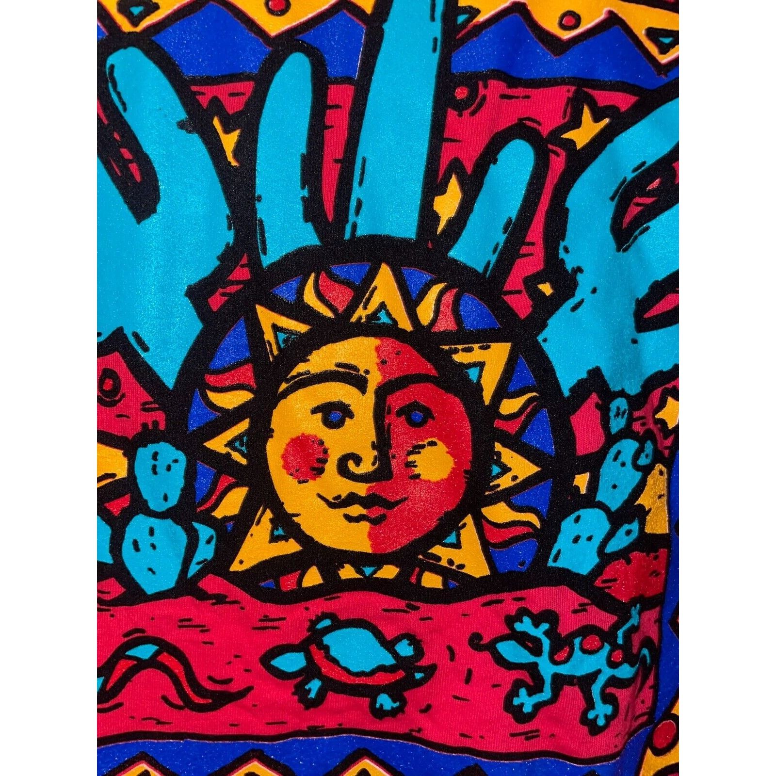 Vintage Vintage Arizona Sunshine Shirt Cactus Art Red Tee VTG 1995 L Size US L / EU 52-54 / 3 - 10 Thumbnail