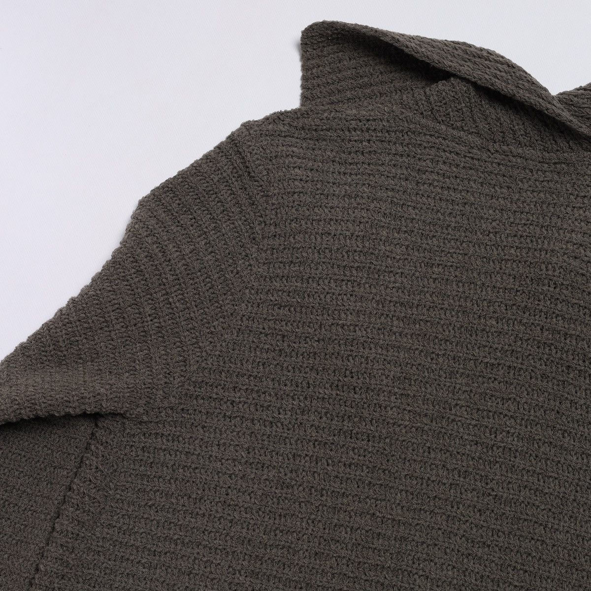 Annette Gortz Annette Gortz Wool Ribbed Cardigan Sweater Khaki Size M / US 6-8 / IT 42-44 - 14 Thumbnail