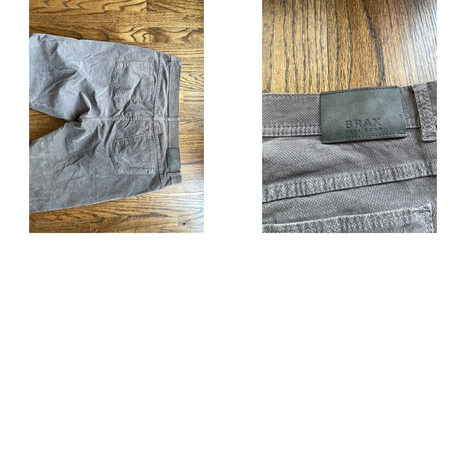 BRAX BRAX Mens Pants Gray Stretch Regular Fit Size 38x34 Chino Fancy Business Casual Travel Size US 38 / EU 54 - 9 Thumbnail
