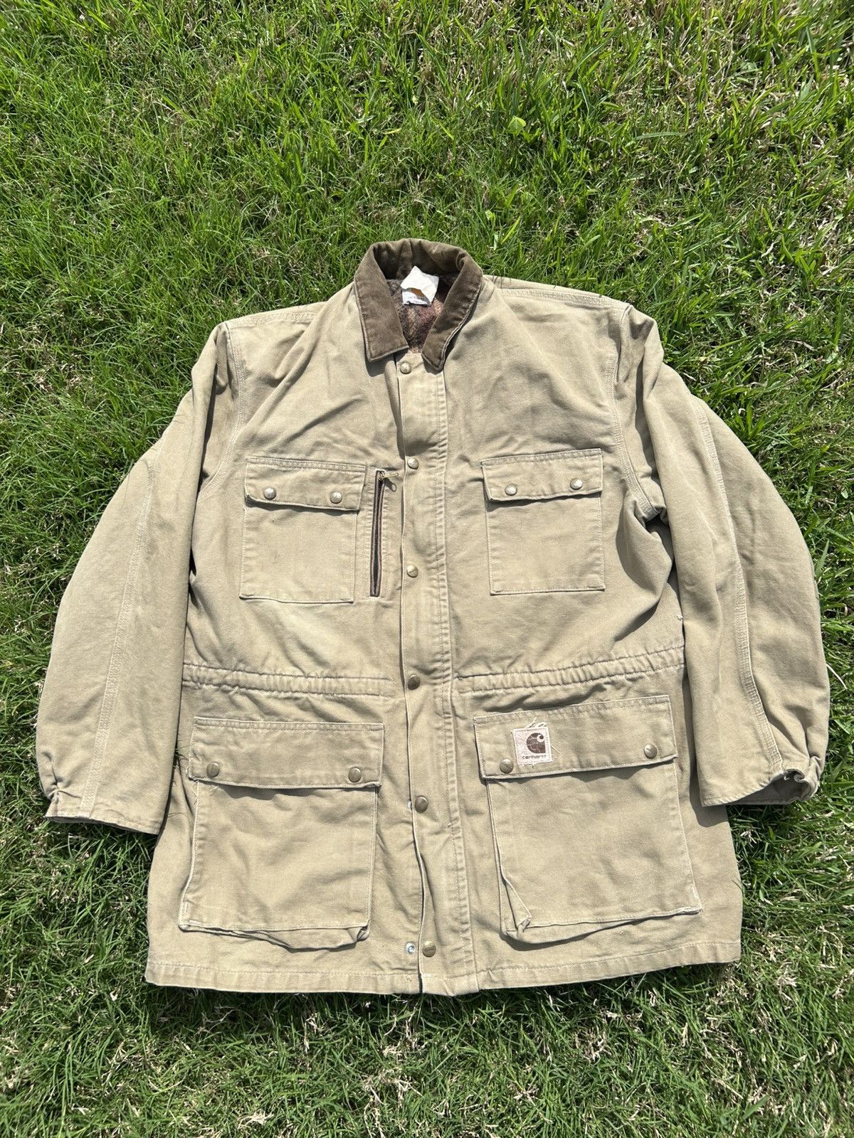 Carhartt × Vintage Vintage Carhartt Jacket Chore Blanket Lined Canvas Duck Size US XL / EU 56 / 4 - 1 Thumbnail