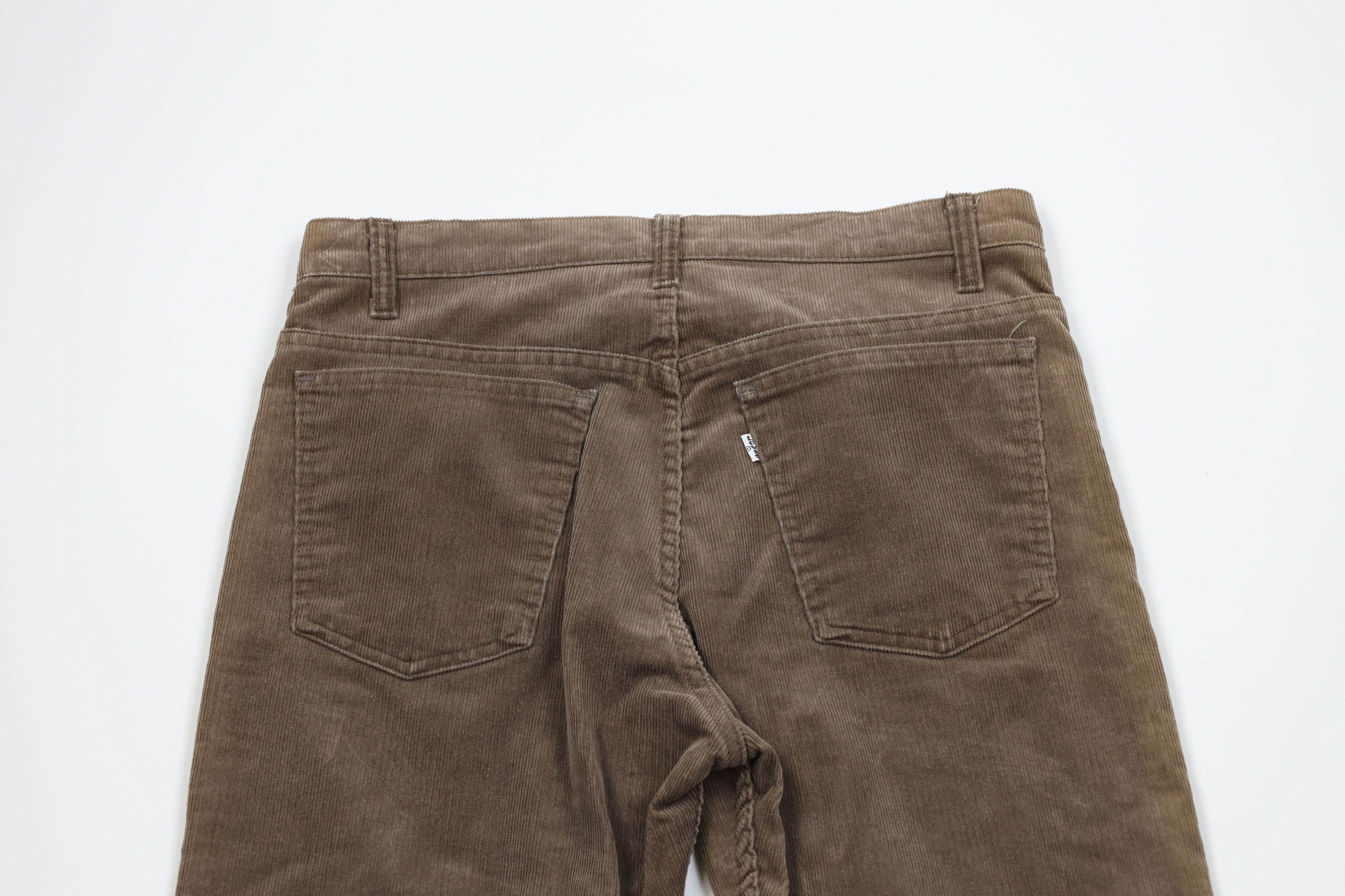 Levi's Vintage 80s Levis Leg Corduroy Chino Pants Brown USA Size US 32 / EU 48 - 12 Thumbnail