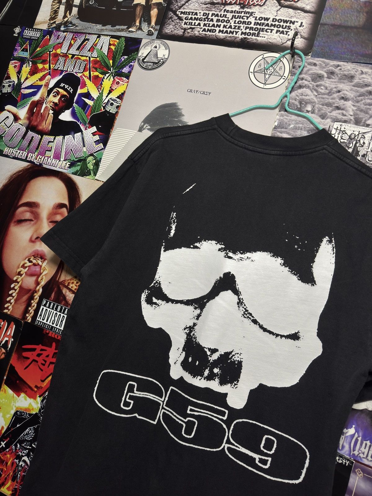 G59 Records G59 White Logo Tee Shirt Size US M / EU 48-50 / 2 - 2 Thumbnail