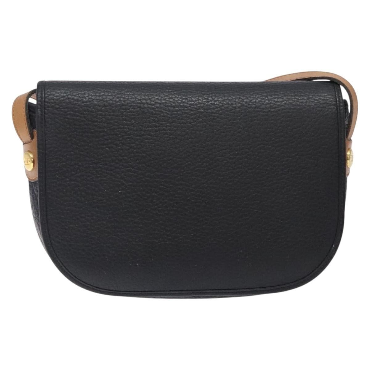 Dior DIOR Shoulder Bag Leather Black Gold Size ONE SIZE - 3 Thumbnail