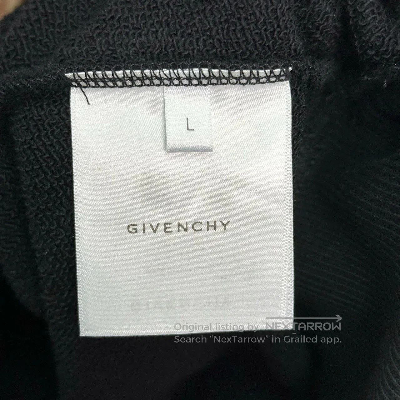 Givenchy givenchy embroidered logo sweatshirt in black. Size US L / EU 52-54 / 3 - 4 Thumbnail