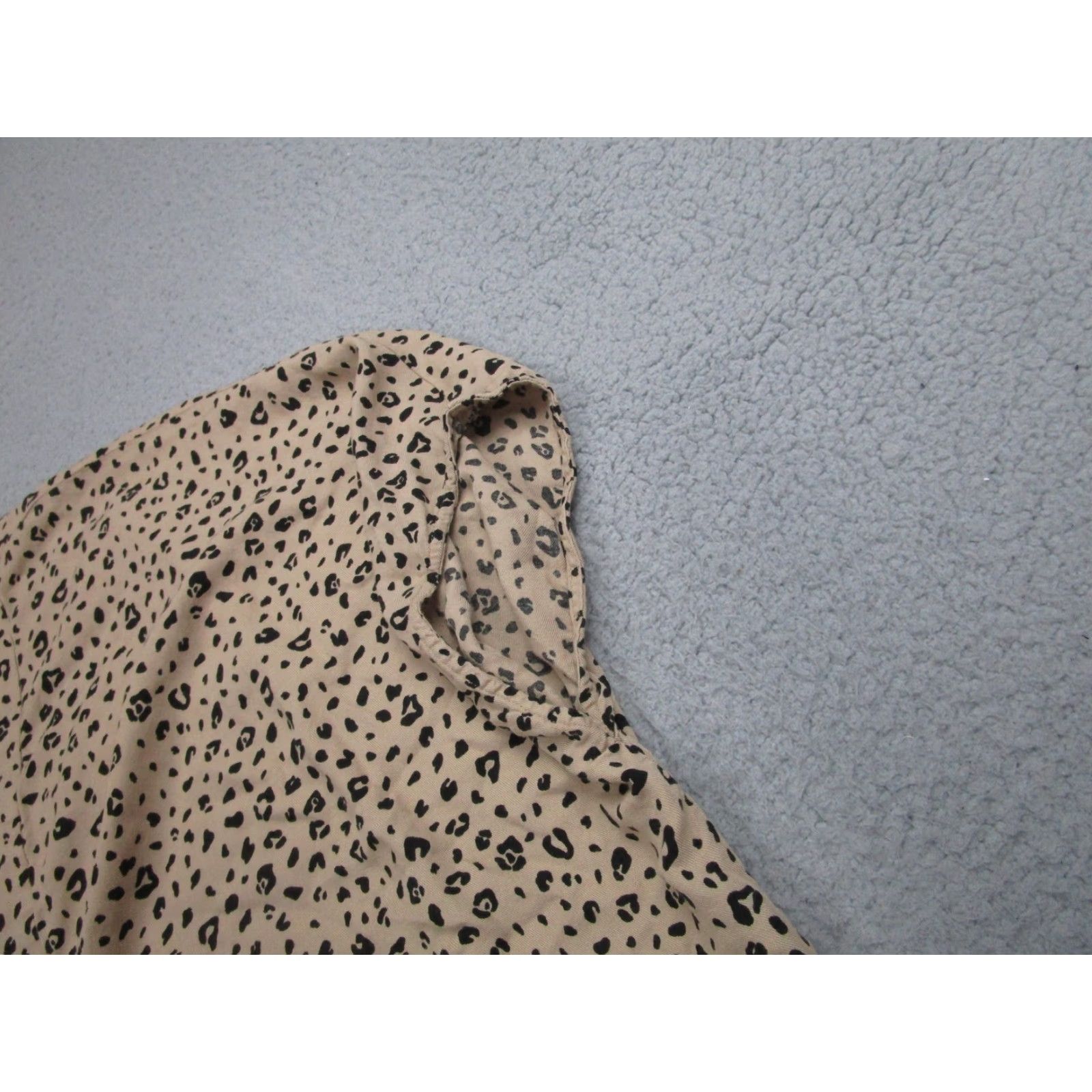 Vintage Sunday Best Kimono Cardigan Womens XXS XS Tan Leopard Print Open Front Wrap Size XXS / US 00 / IT 34 - 6 Thumbnail