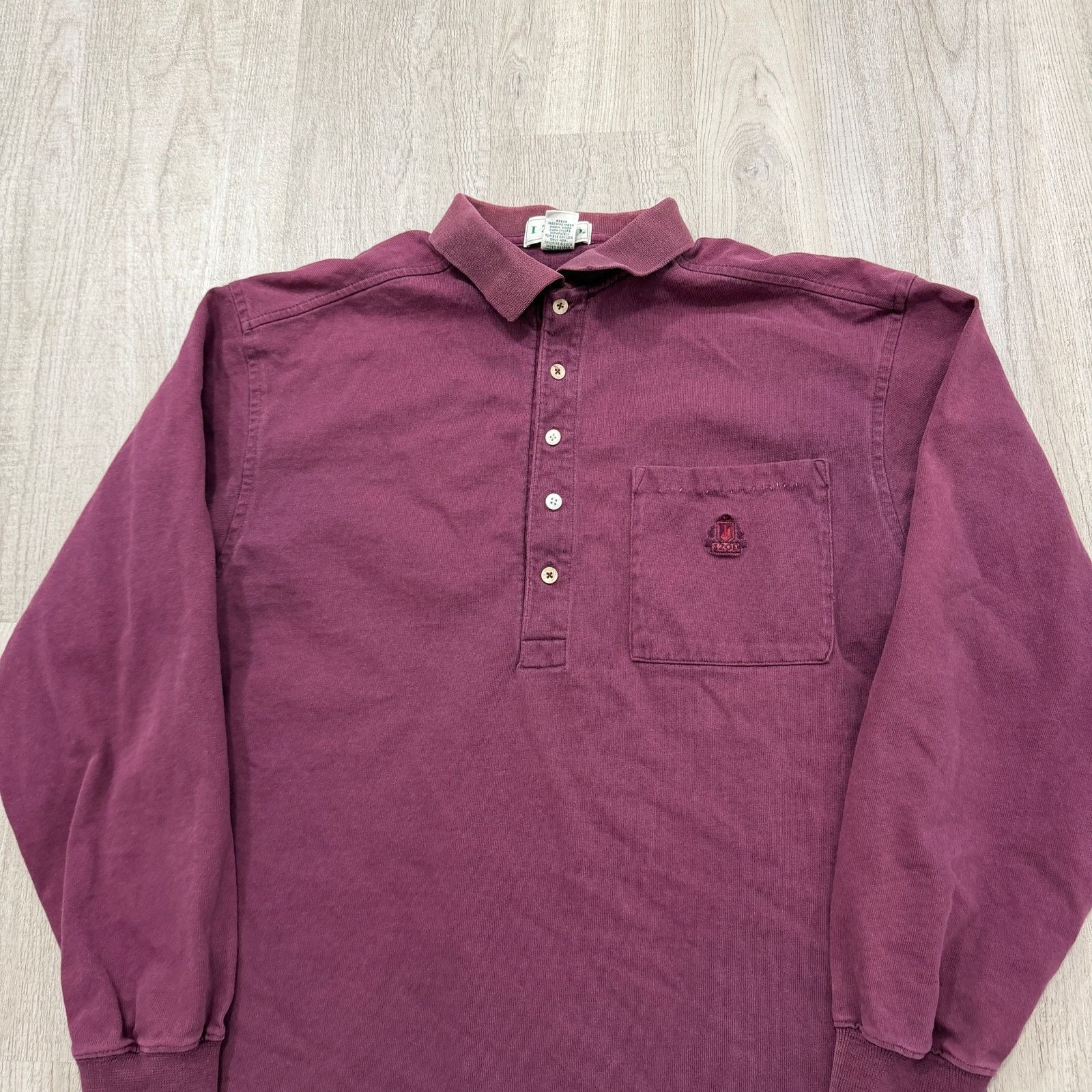 Izod Vintage Izod Rugby Polo Shirt Men's Medium Red Collared 90s Size US M / EU 48-50 / 2 - 2 Thumbnail