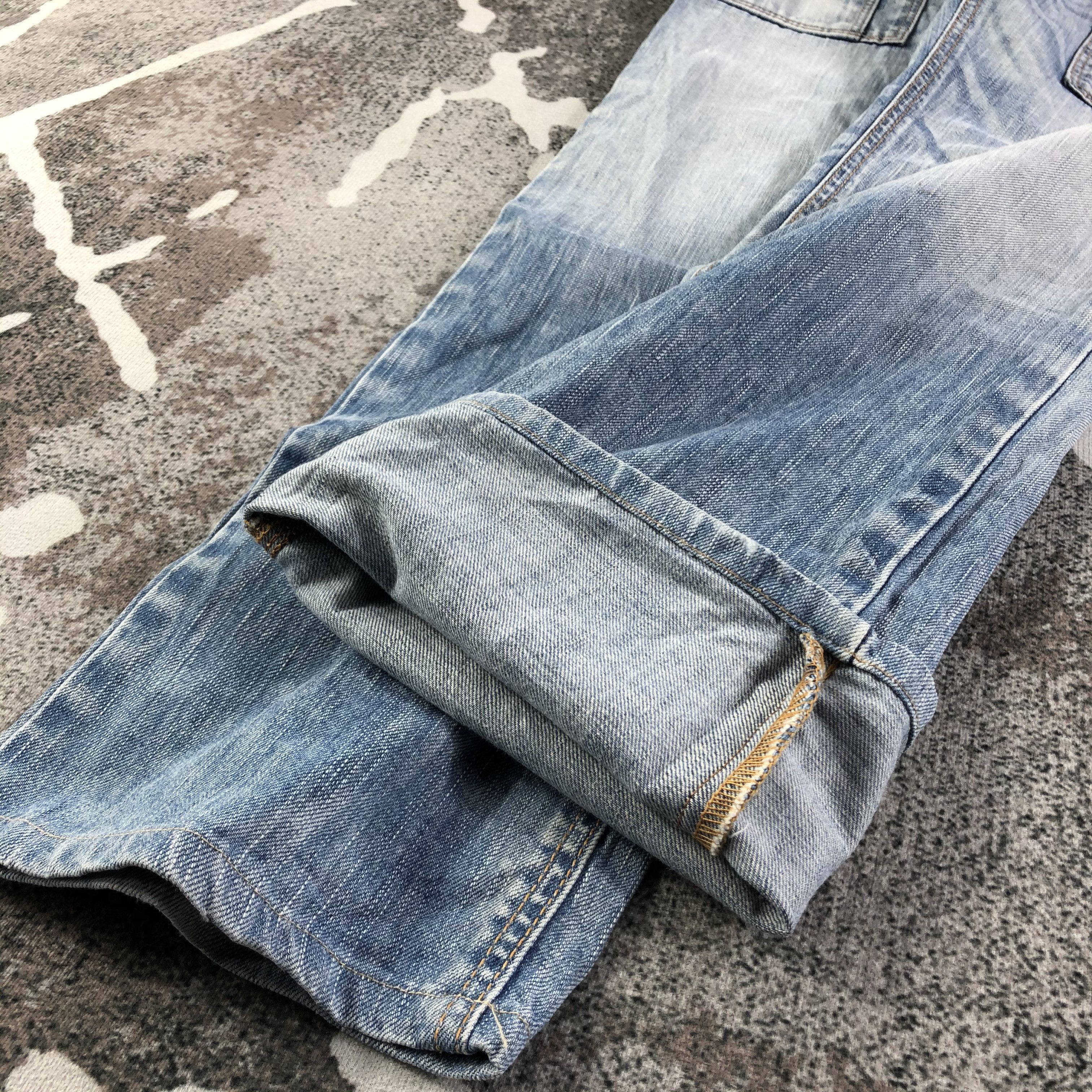 Edwin Edwin Blue Trip Cargo Jeans Multi Pocket Denim KJ1800 Size 28" / US 6 / IT 42 - 7 Thumbnail